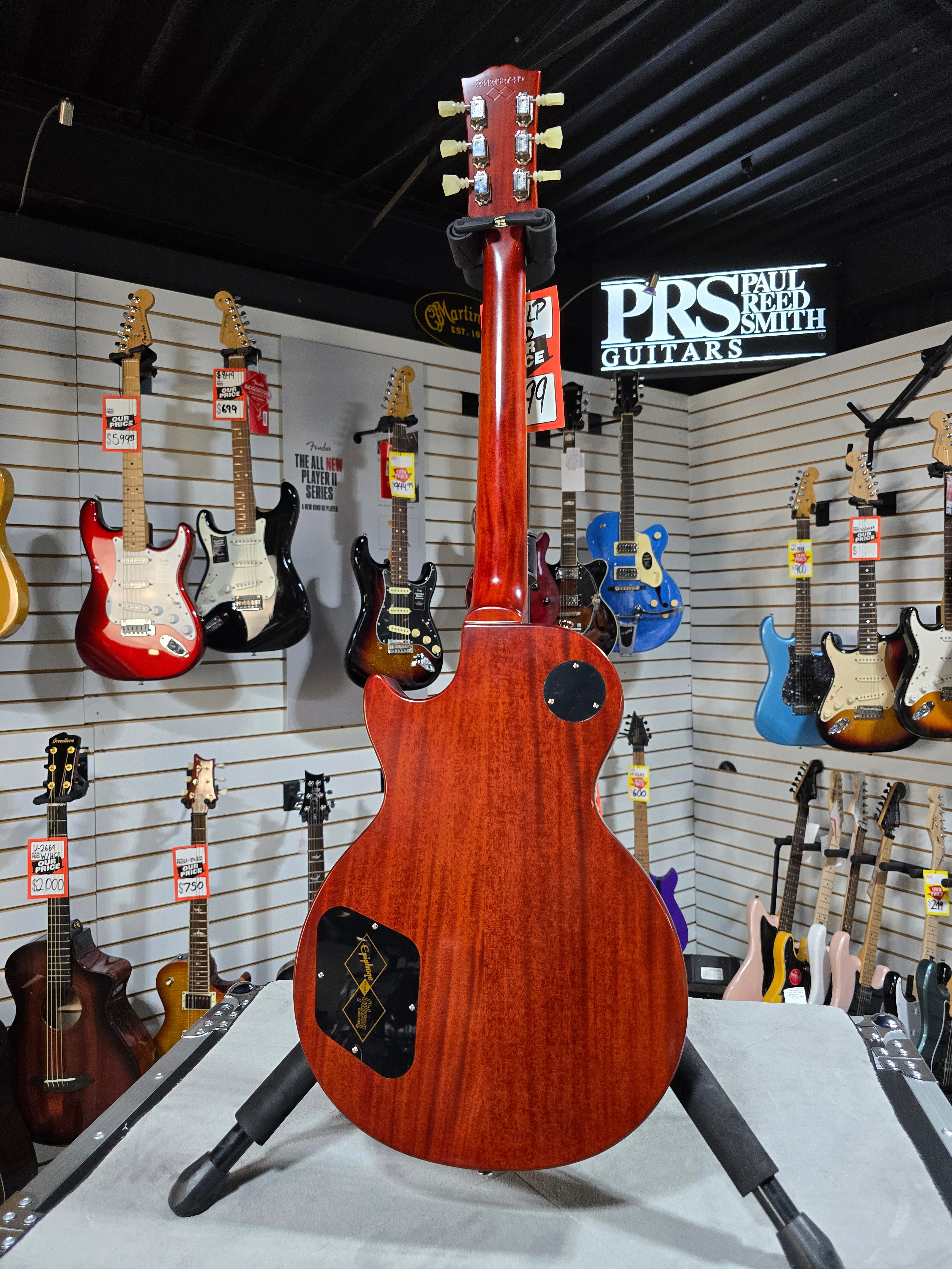 Epiphone 1960 Les Paul Standard Reissue Electric Guitar - Washed Cherry Sunburst w/OHSC & PLEK*D #419