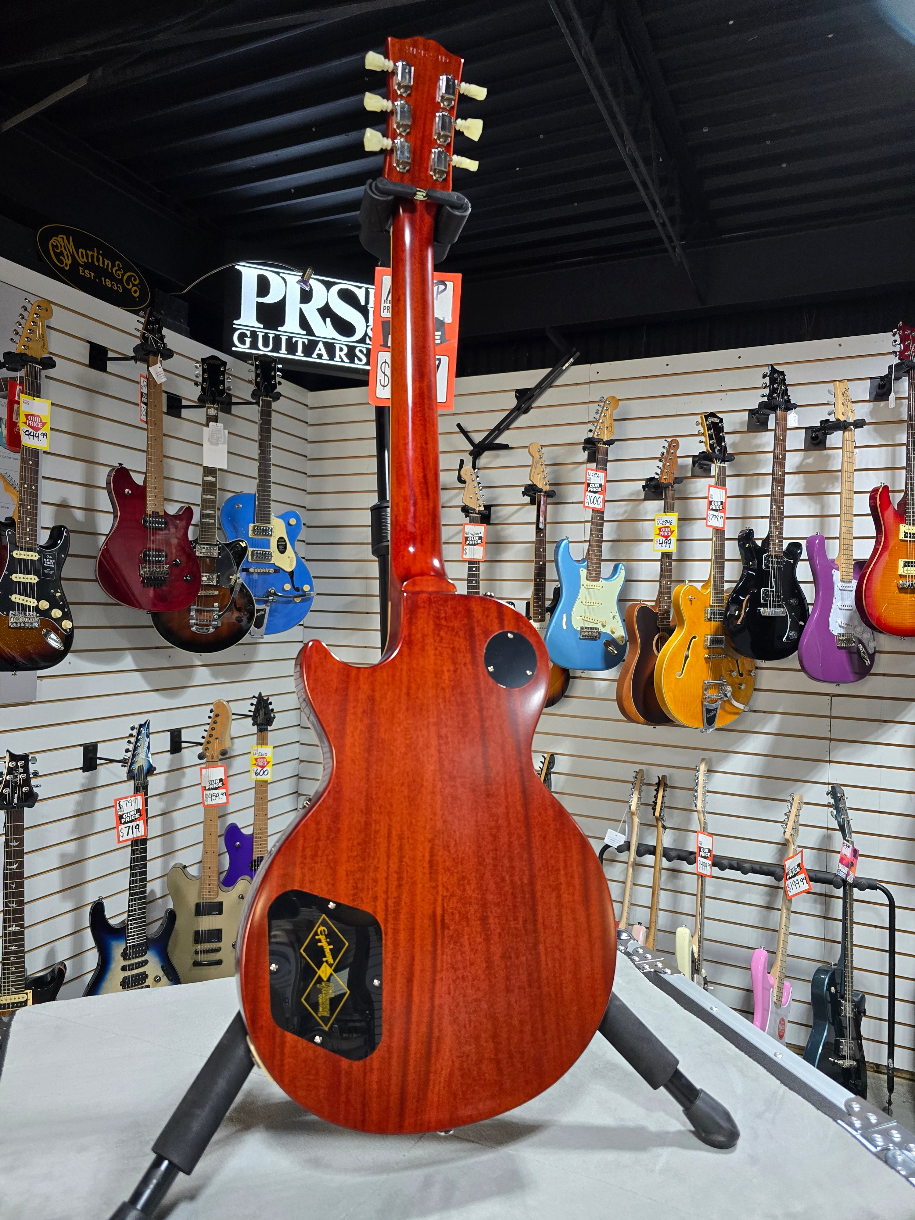 Epiphone 1960 Les Paul Standard Reissue Electric Guitar - Washed Cherry Sunburst w/OHSC & PLEK*D #419