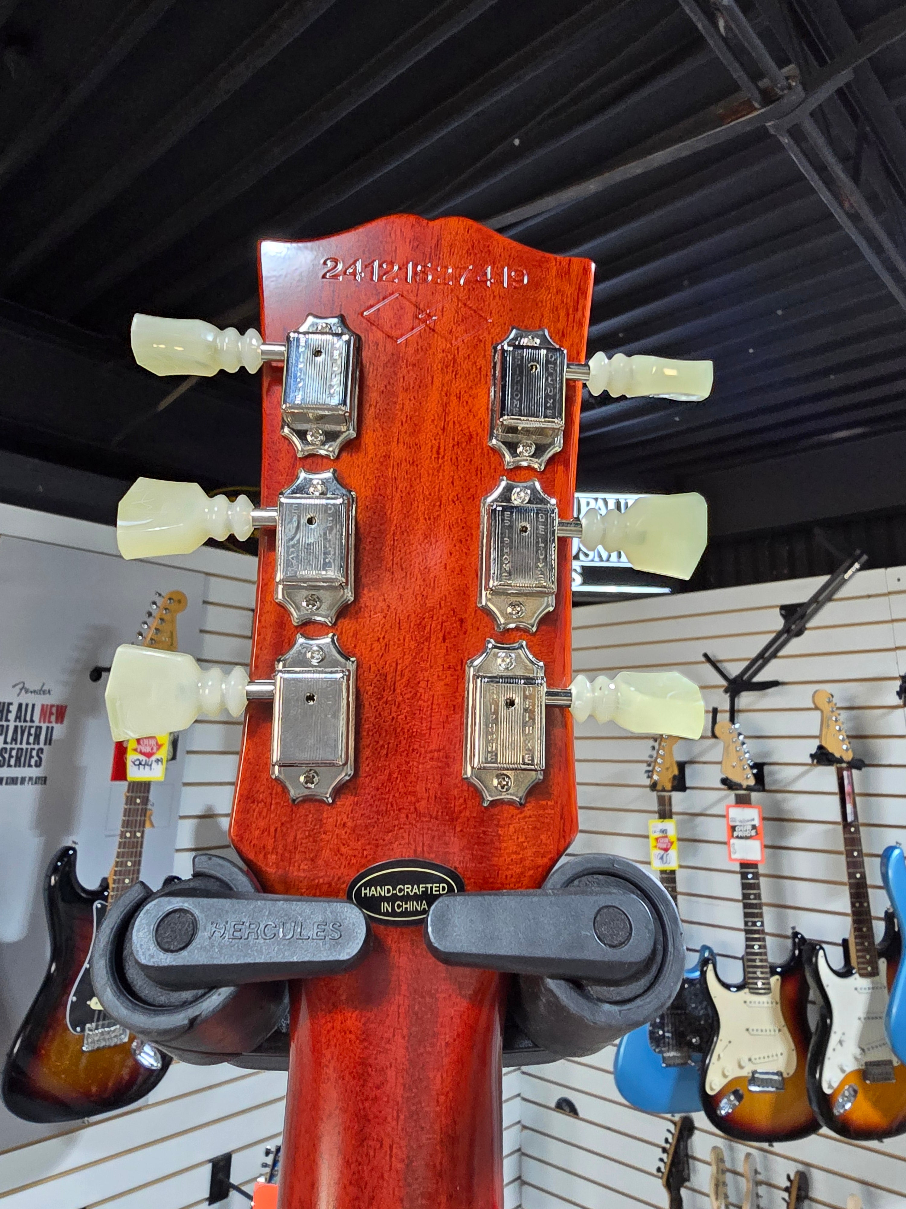 Epiphone 1960 Les Paul Standard Reissue Electric Guitar - Washed Cherry Sunburst w/OHSC & PLEK*D #419