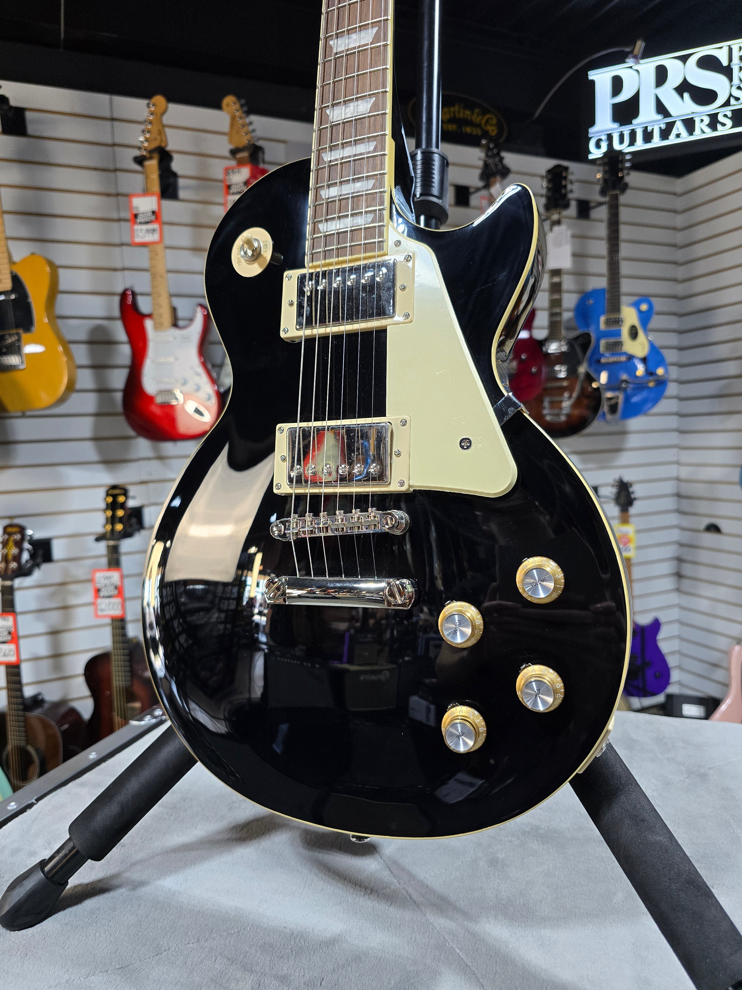 Epiphone Les Paul Standard 60s Electric Guitar - Ebony w/ Gig Bag & PLEK*D #350