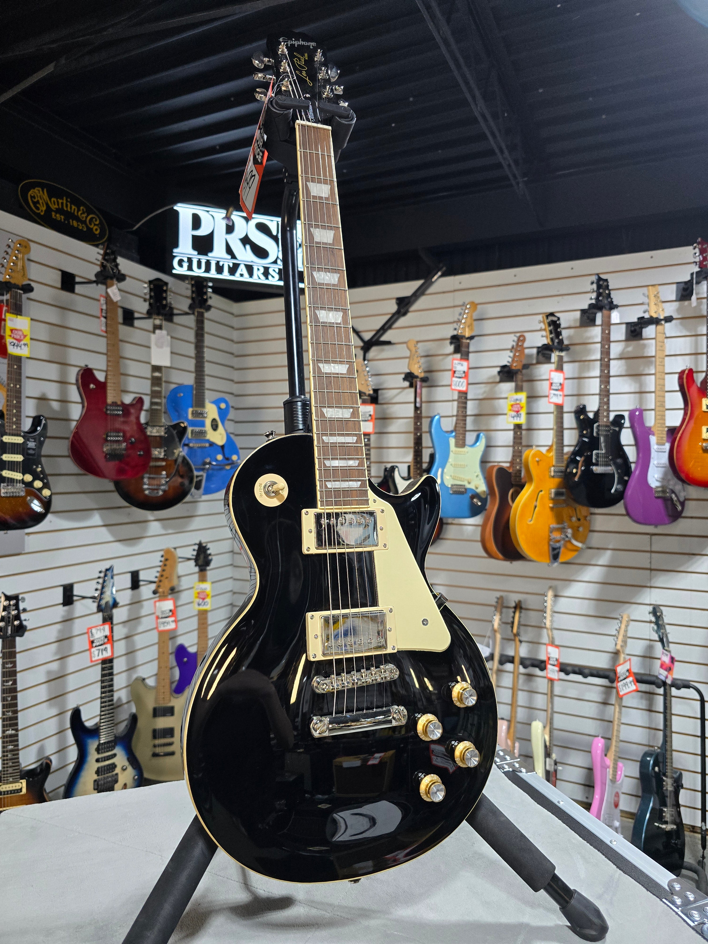 Epiphone Les Paul Standard 60s Electric Guitar - Ebony w/ Gig Bag & PLEK*D #350