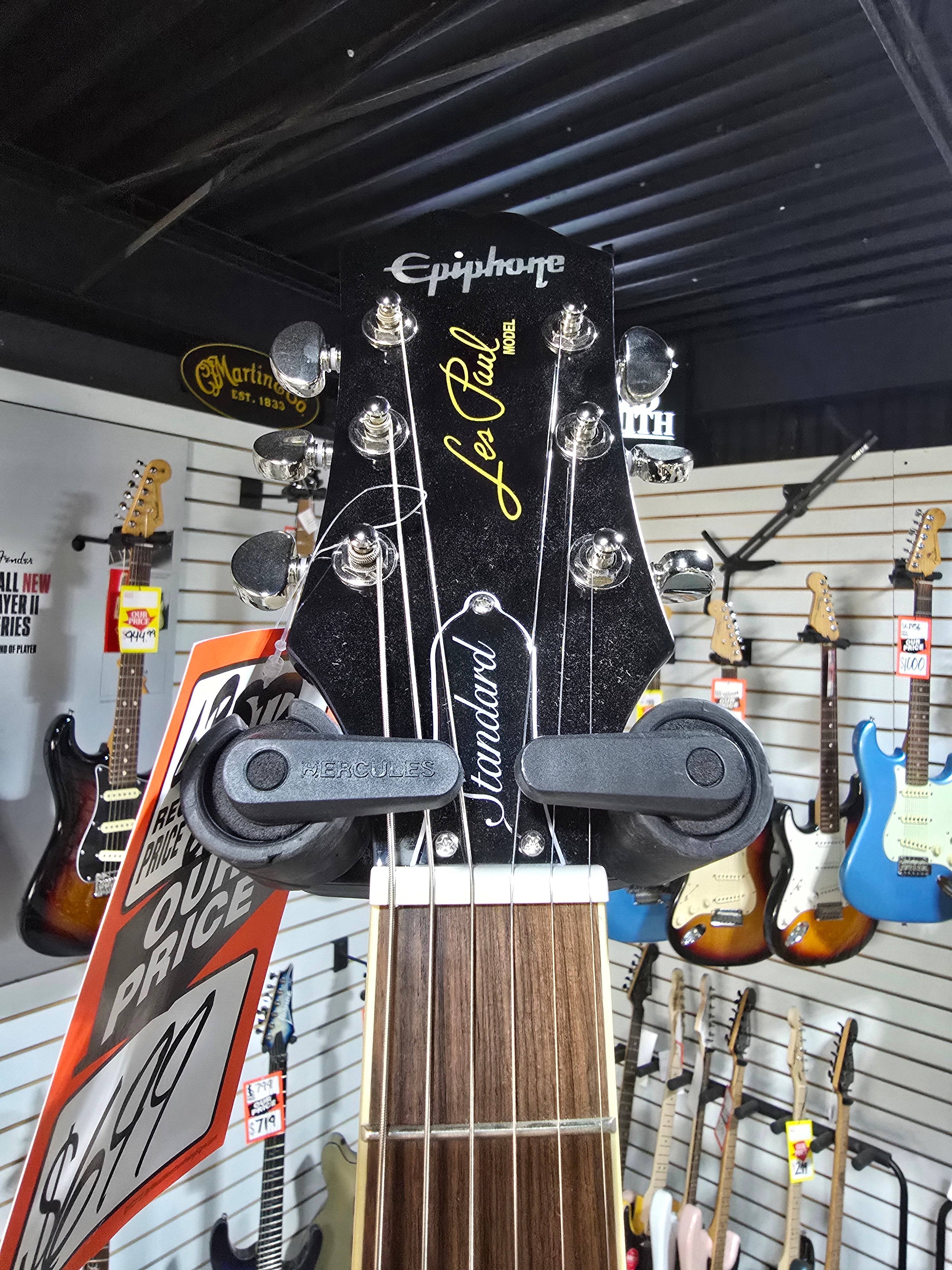 Epiphone Les Paul Standard 60s Electric Guitar - Ebony w/ Gig Bag & PLEK*D #350