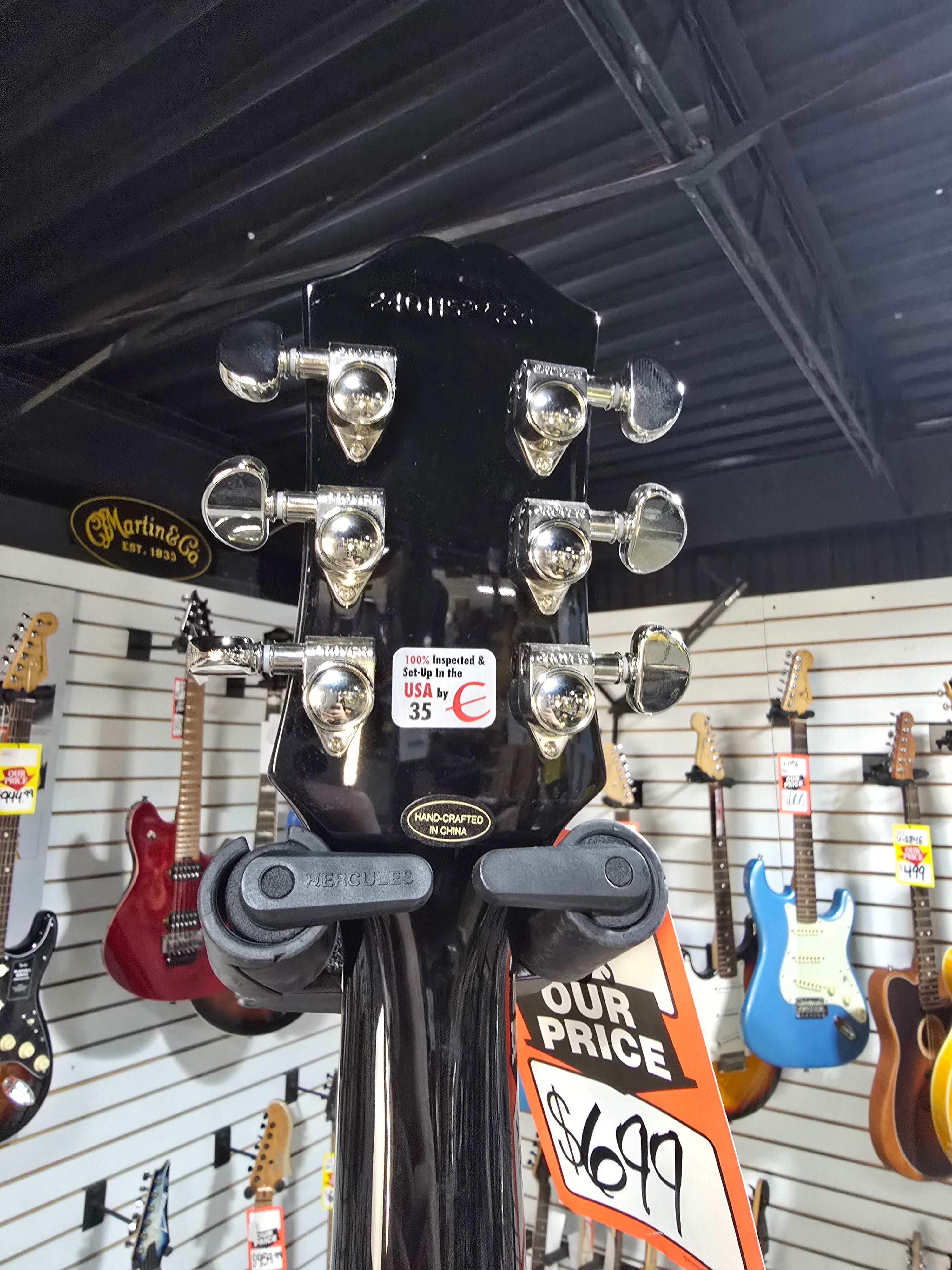 Epiphone Les Paul Standard 60s Electric Guitar - Ebony w/ Gig Bag & PLEK*D #350