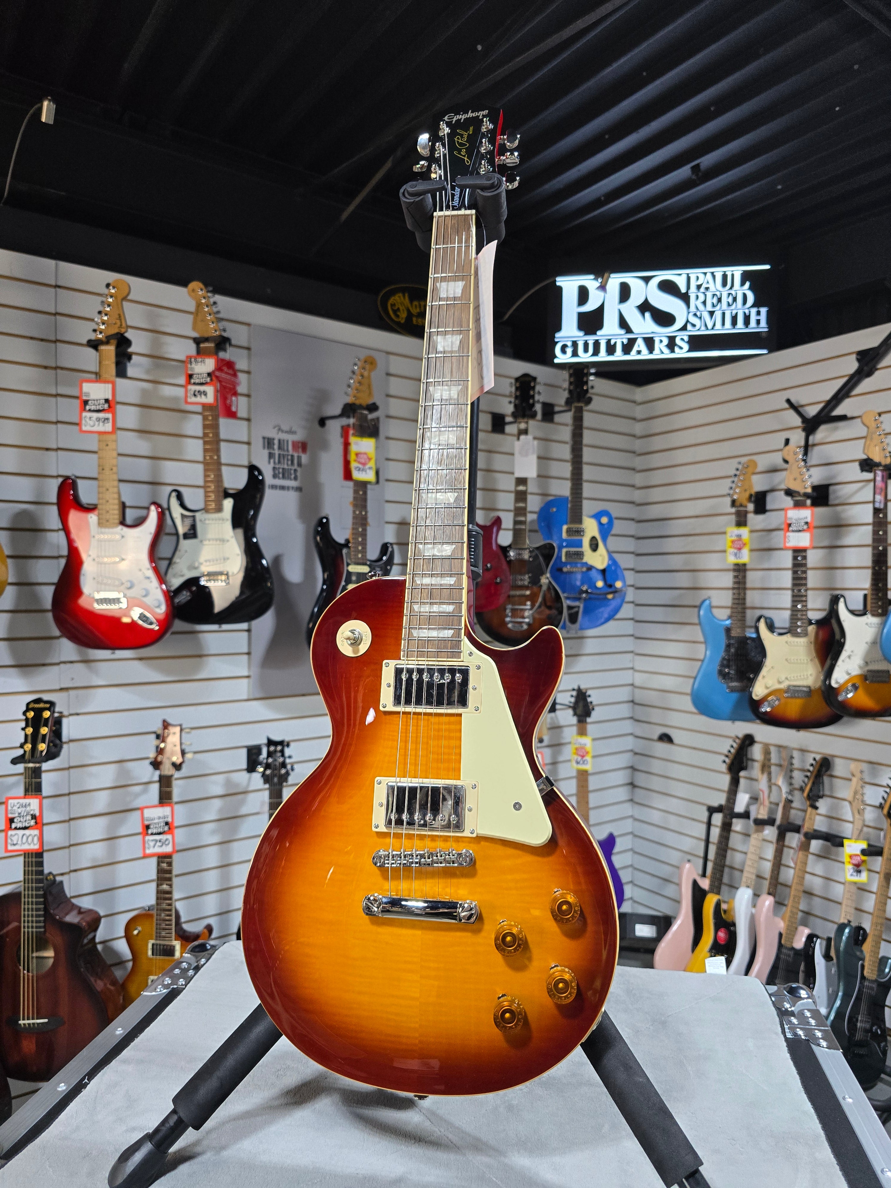 Epiphone Les Paul Standard - Washed Cherry Sunburst w/ Gig Bag & PLEK*D #026