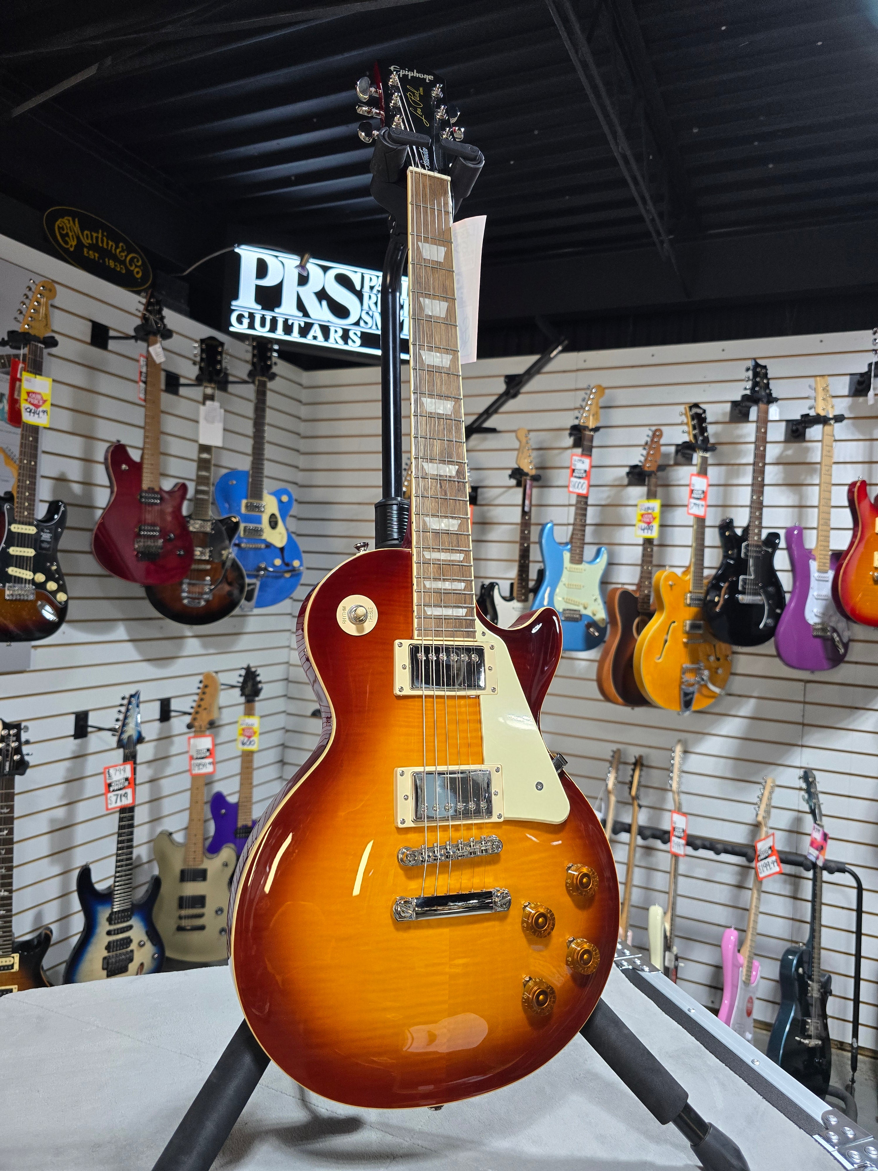 Epiphone Les Paul Standard - Washed Cherry Sunburst w/ Gig Bag & PLEK*D #026