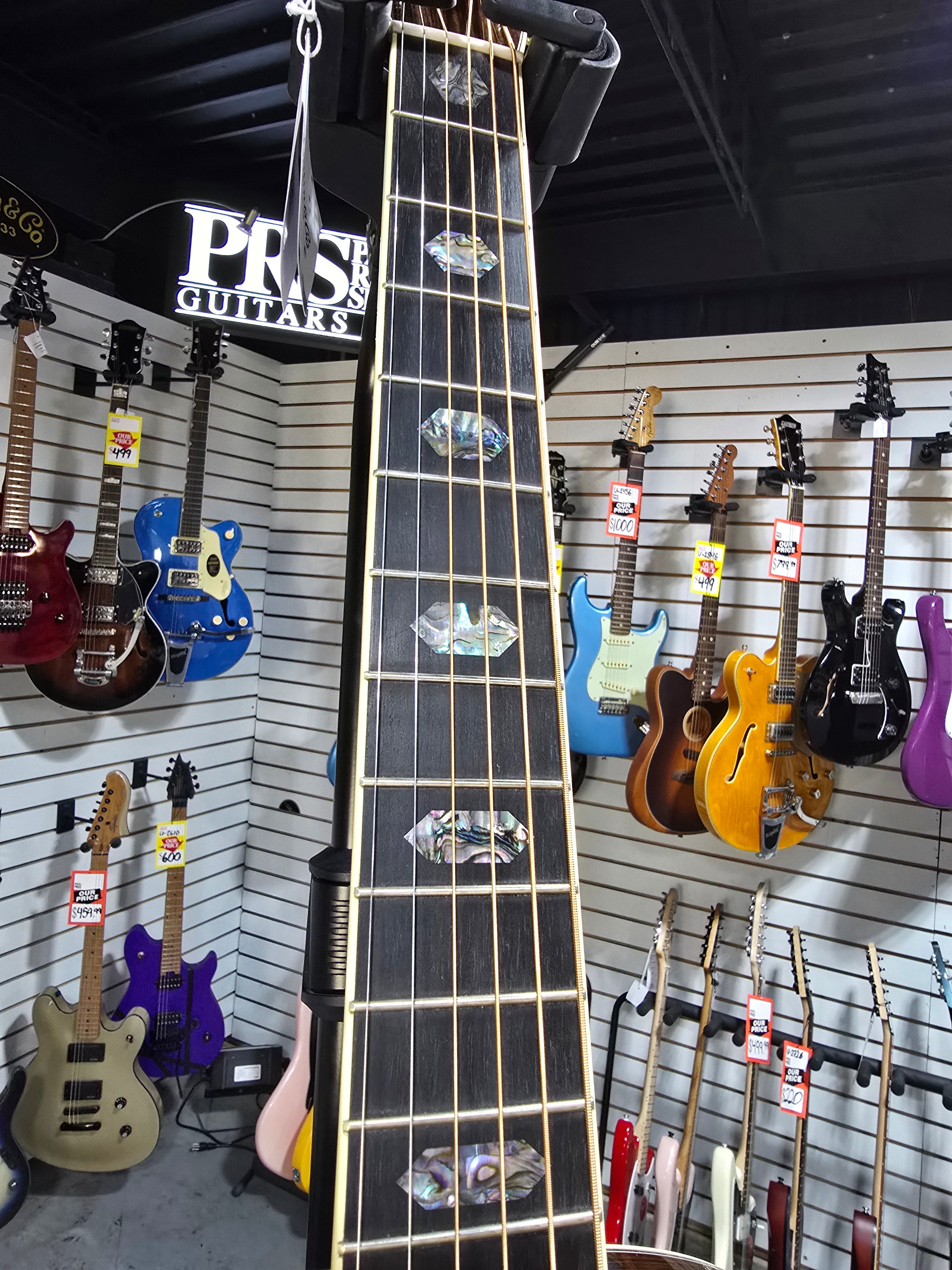 Martin D-45 Left Handed Acoustic Guitar - Natural w/OHSC & PLEK*D #448