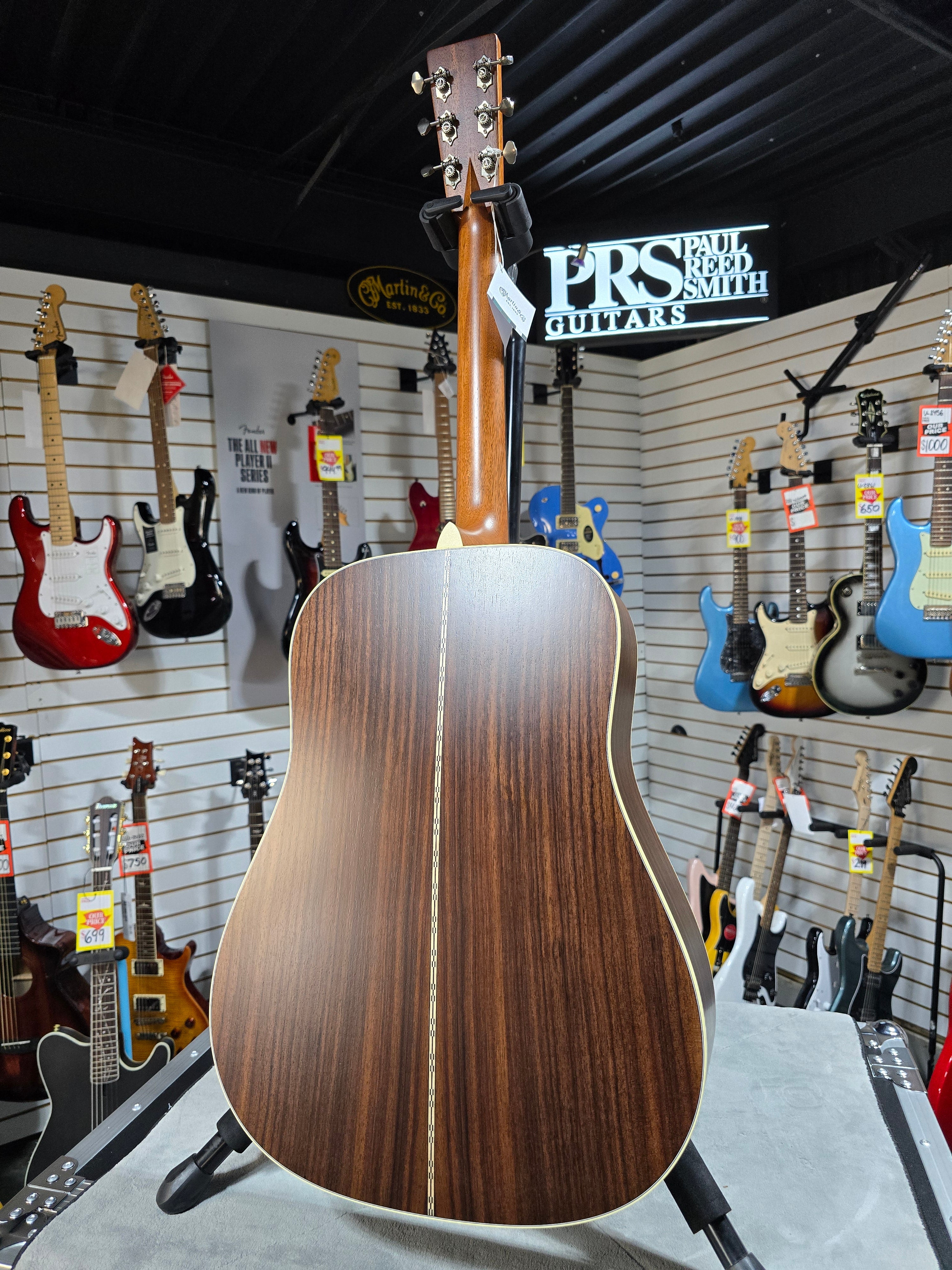 Martin D-28 Street Legend Standard Series Left Handed Acoustic Guitar - Custom Ink (2025) w/OHSC & PLEK*D #978