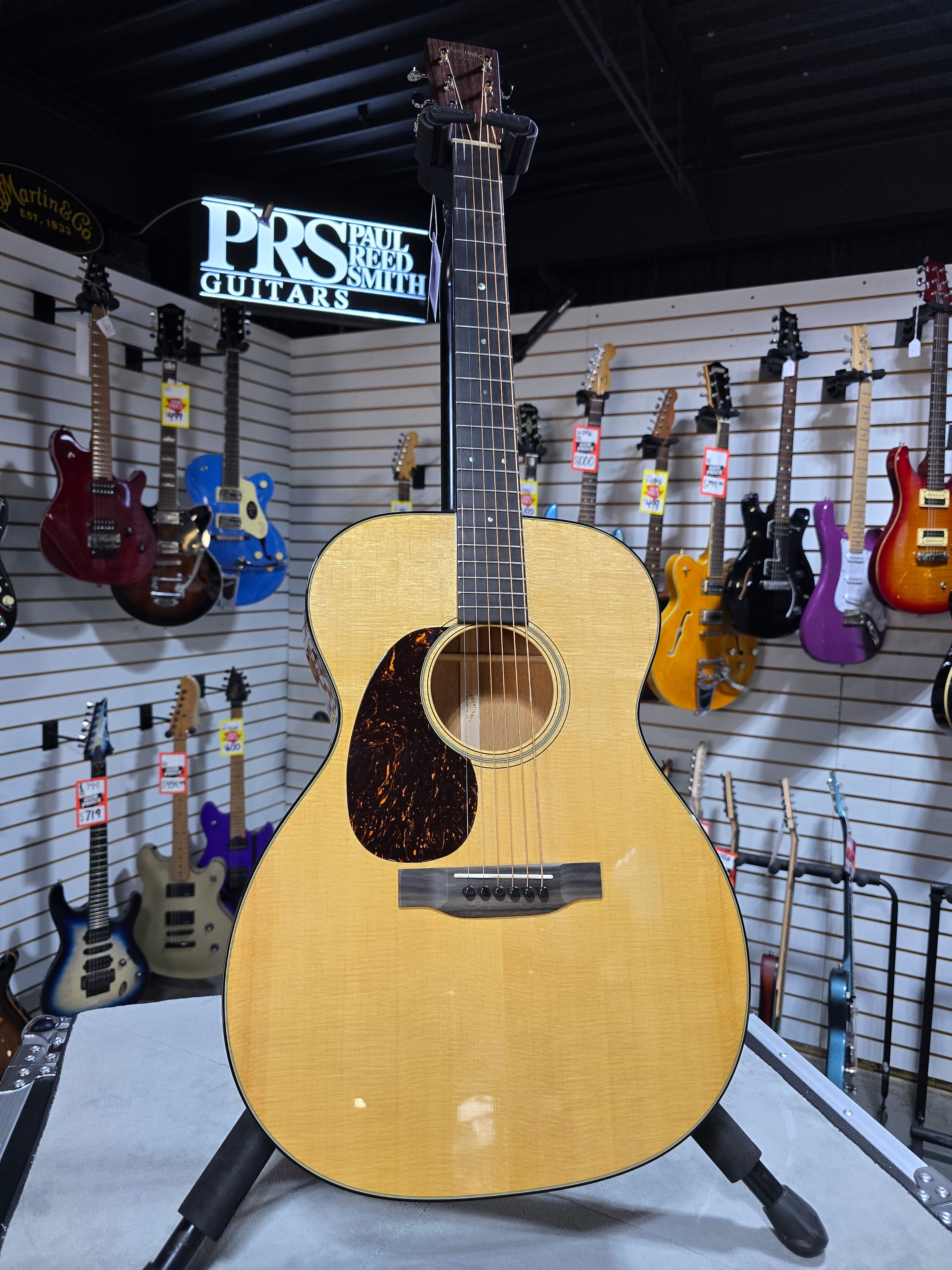 2025 Martin 000-18 Standard Series Left Handed Acoustic Guitar - Natural Aging Toner w/ OHSC & PLEK*D #839