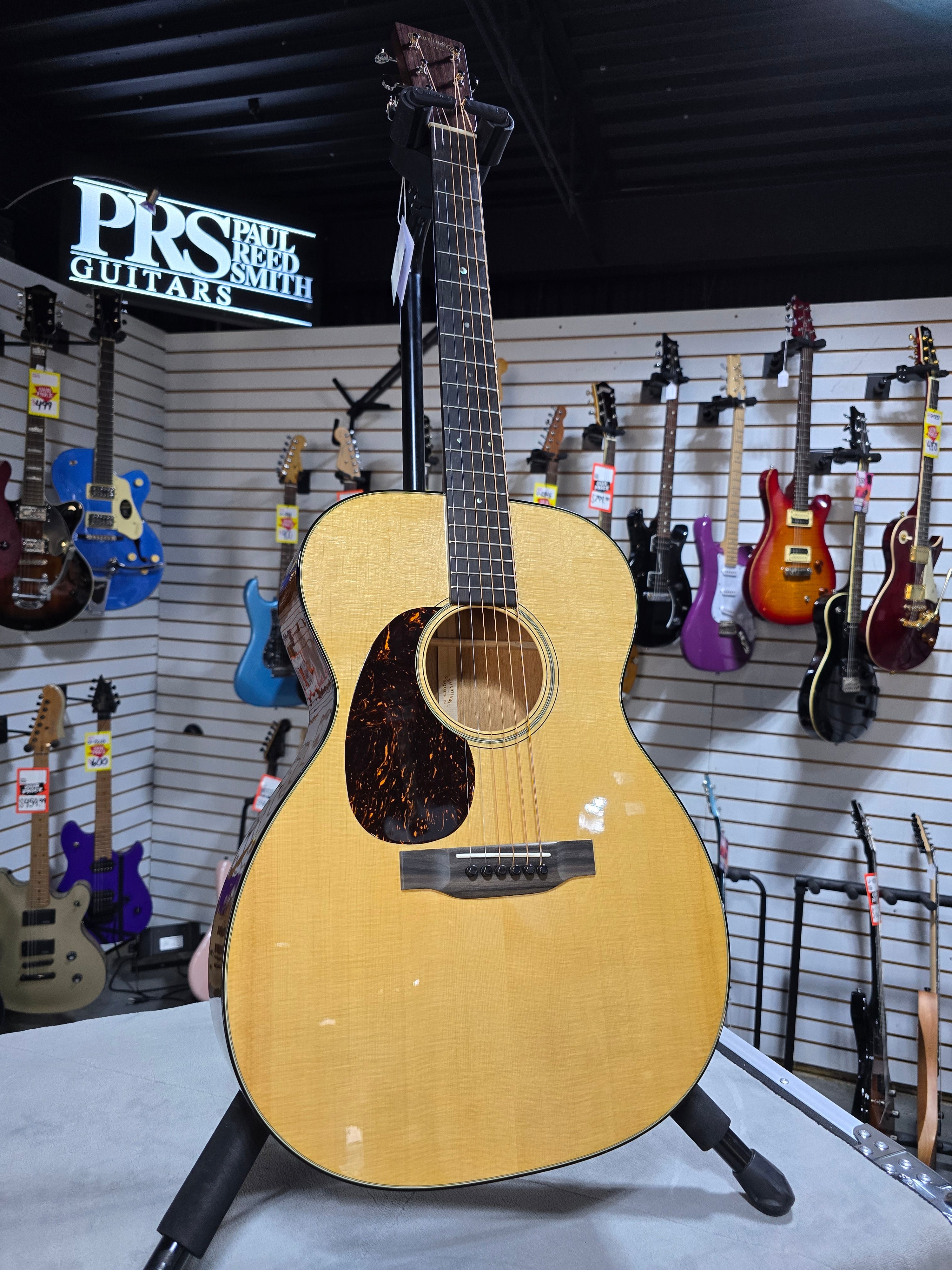2025 Martin 000-18 Standard Series Left Handed Acoustic Guitar - Natural Aging Toner w/ OHSC & PLEK*D #839