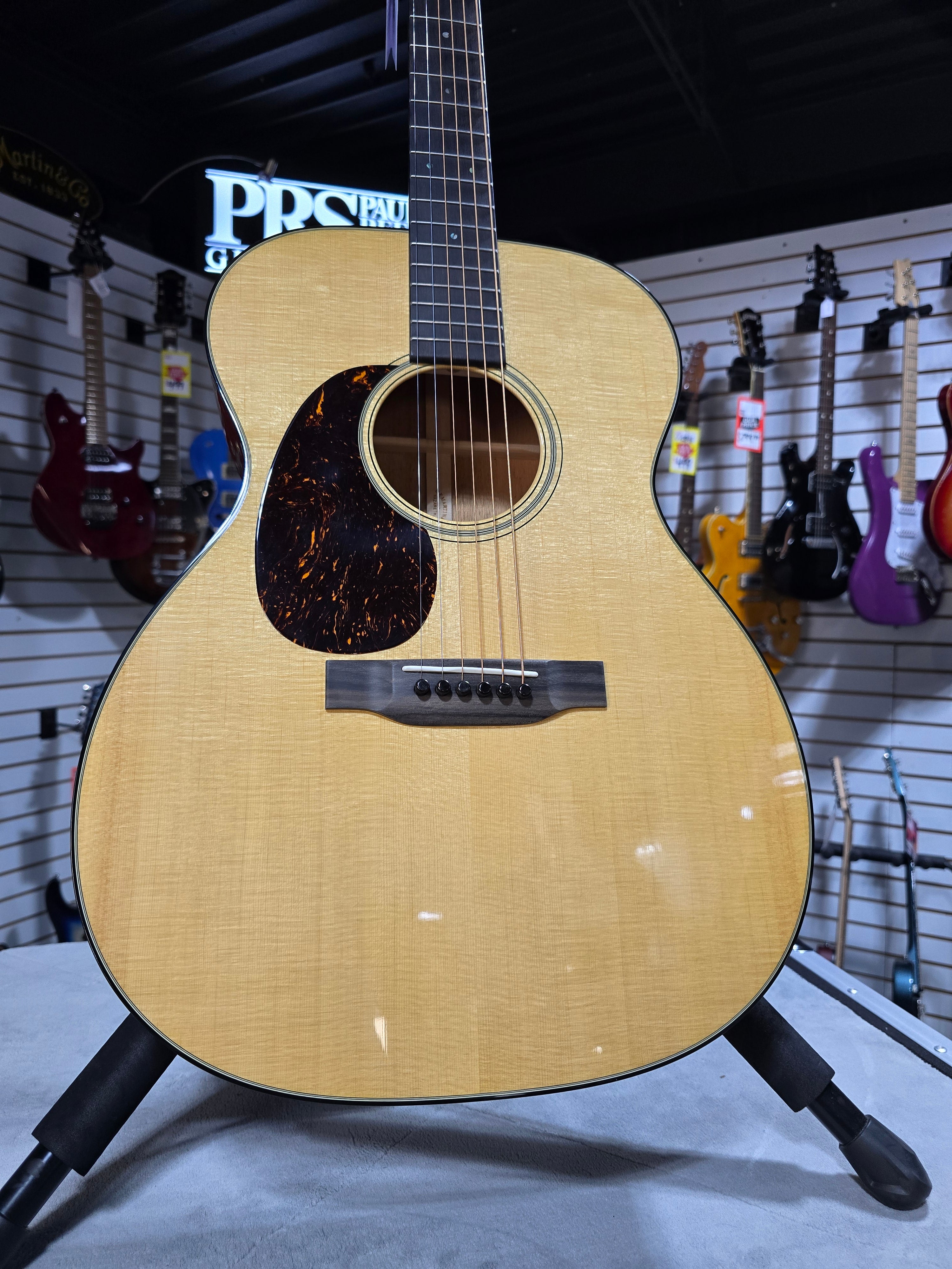2025 Martin 000-18 Standard Series Left Handed Acoustic Guitar - Natural Aging Toner w/ OHSC & PLEK*D #839