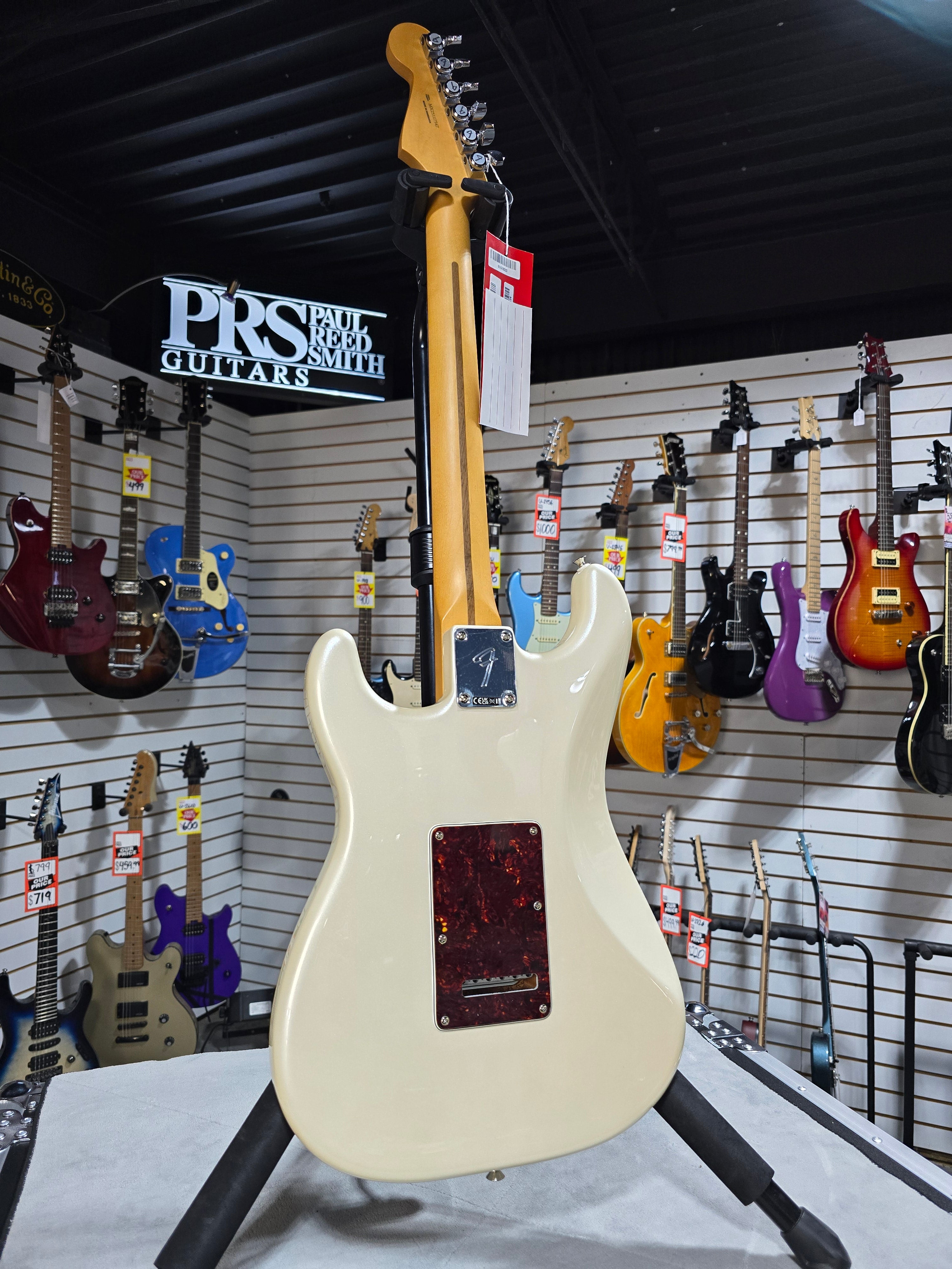 Fender Player II Modified Stratocaster 2025 Electric Guitar - Olympic Pearl w/ Gig Bag & PLEK*D #547