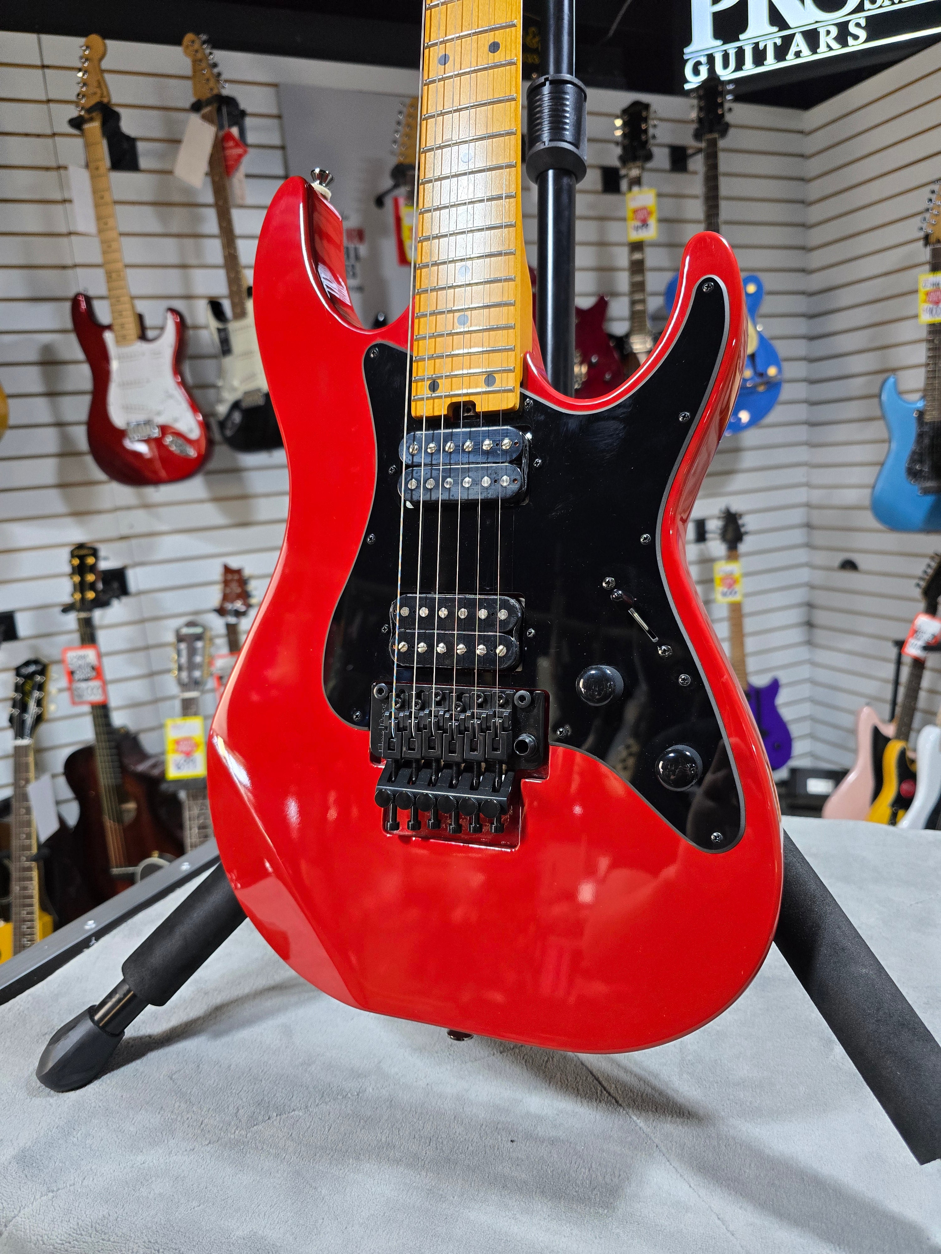 Kramer Volante HHFR Electric Guitar - Defender Red w/ Gig Bag & PLEK*D #447