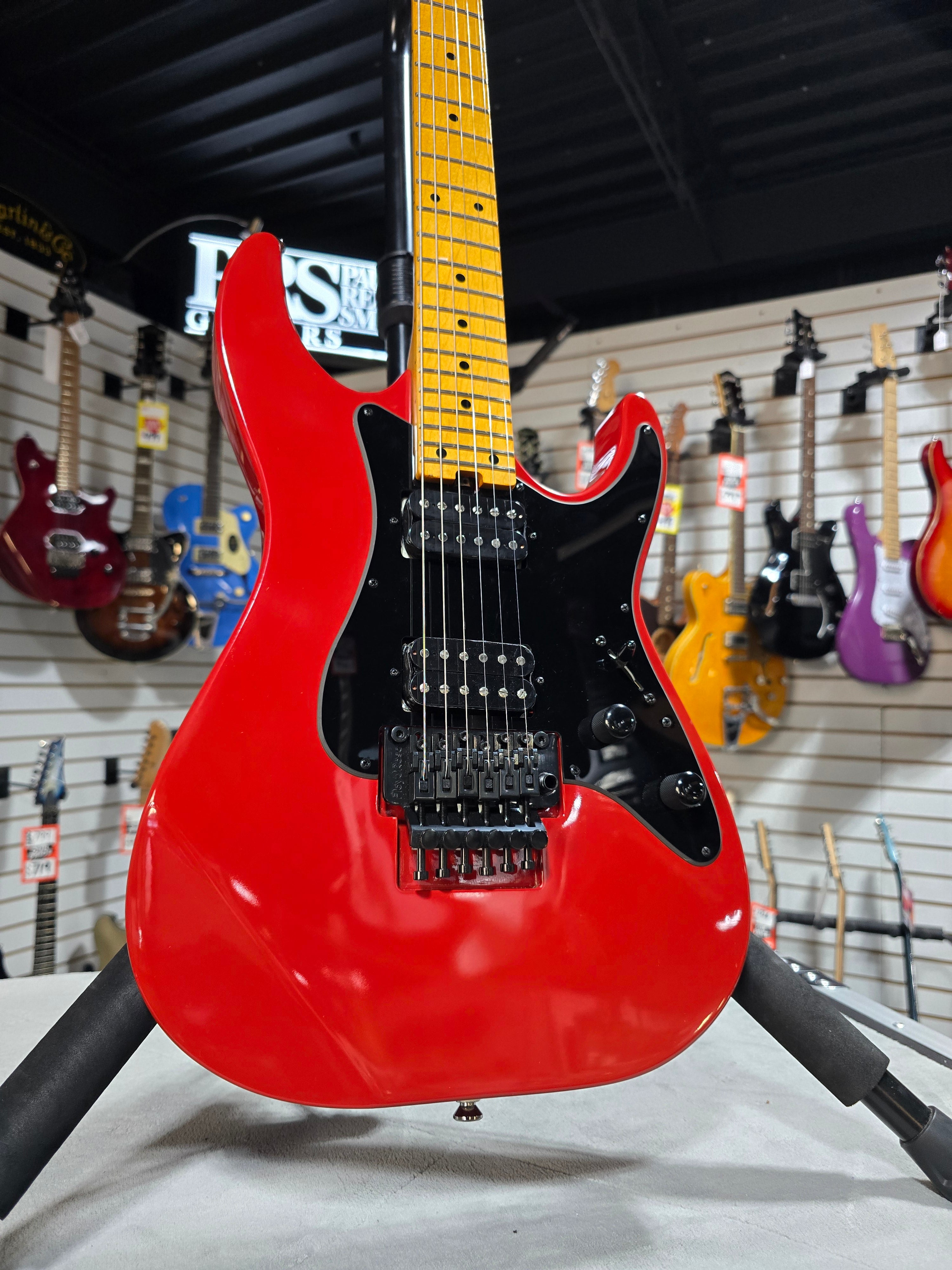 Kramer Volante HHFR Electric Guitar - Defender Red w/ Gig Bag & PLEK*D #447