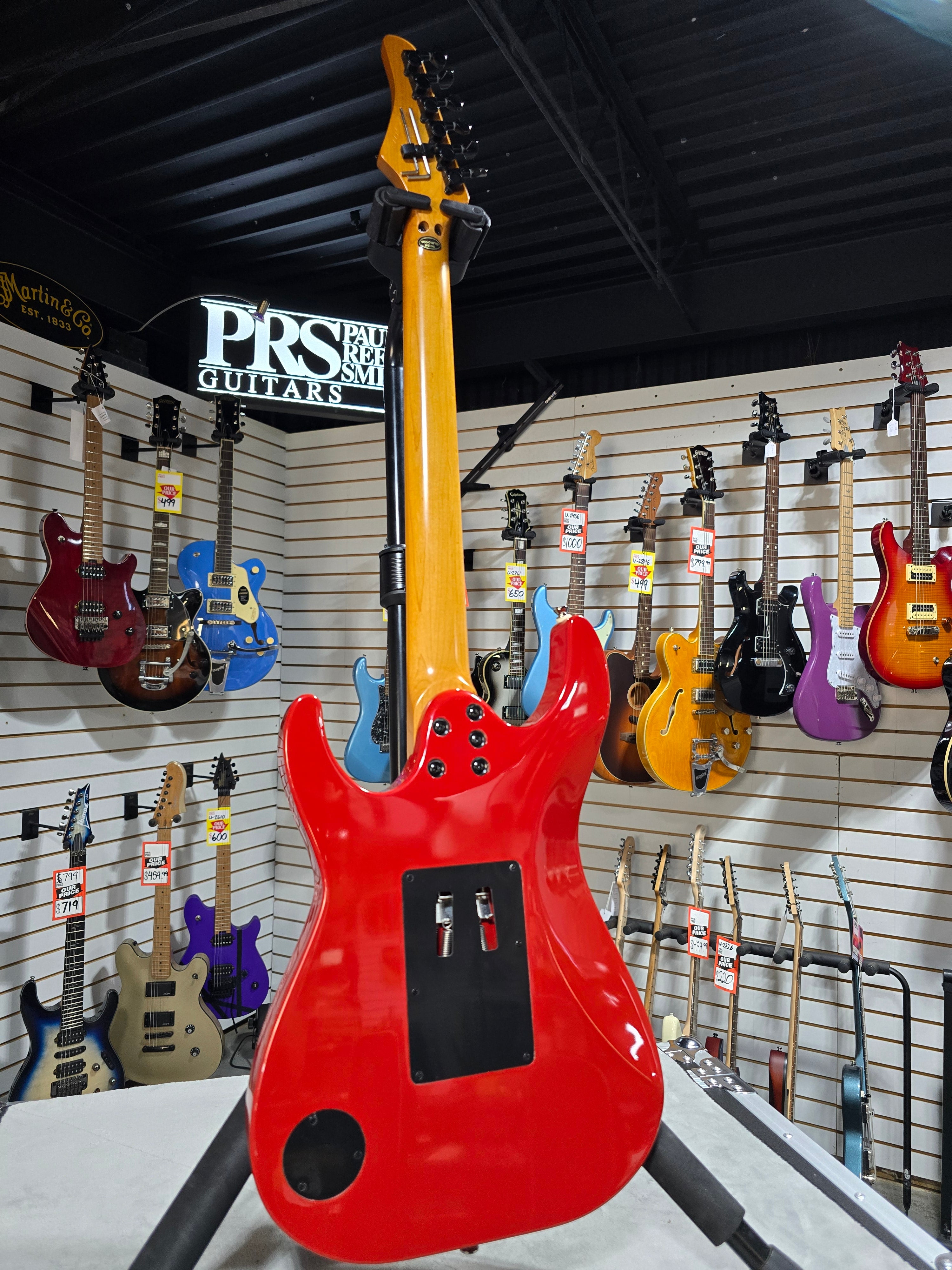 Kramer Volante HHFR Electric Guitar - Defender Red w/ Gig Bag & PLEK*D #447