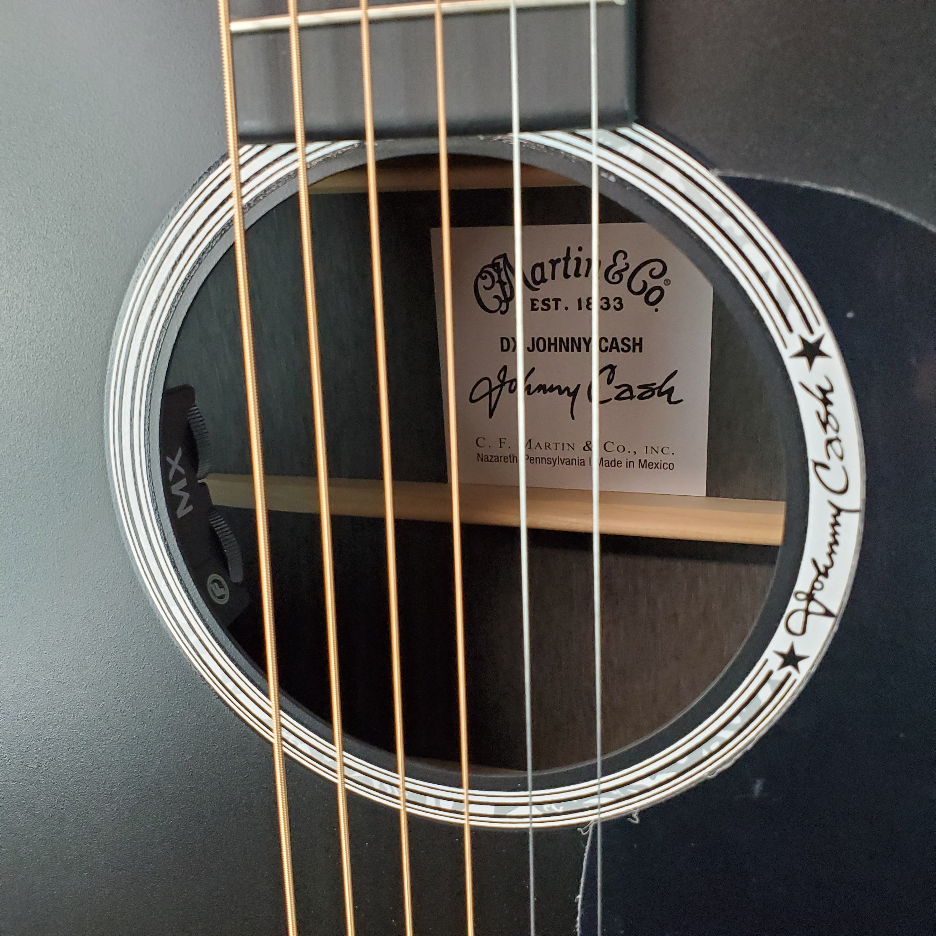 Martin DX Johnny Cash, Satin Black Finish, Free Ship