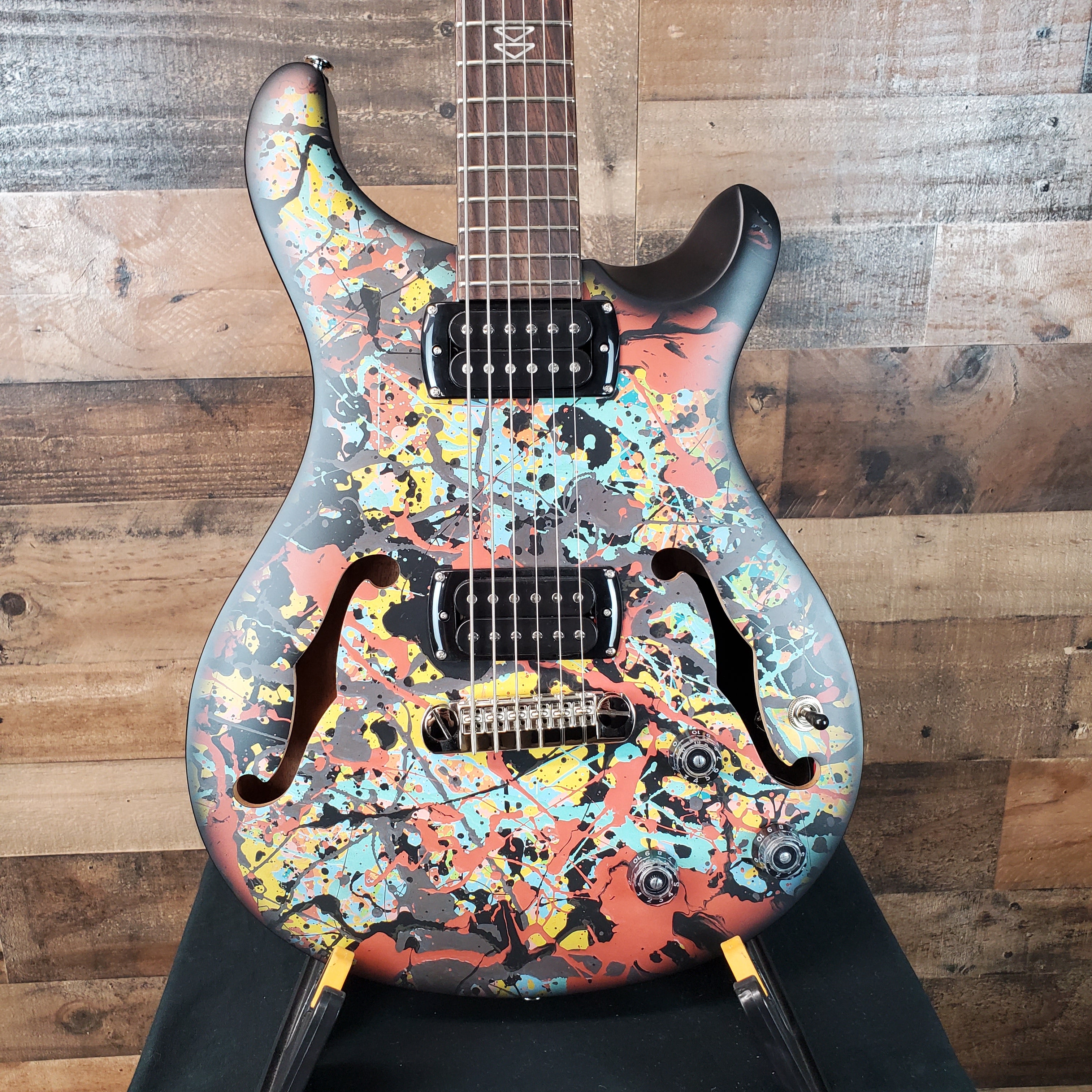 PRS SE Ed Sheeran Hollowbody I Piezo Baritone, Cosmic Splash, Gig Bag, 962