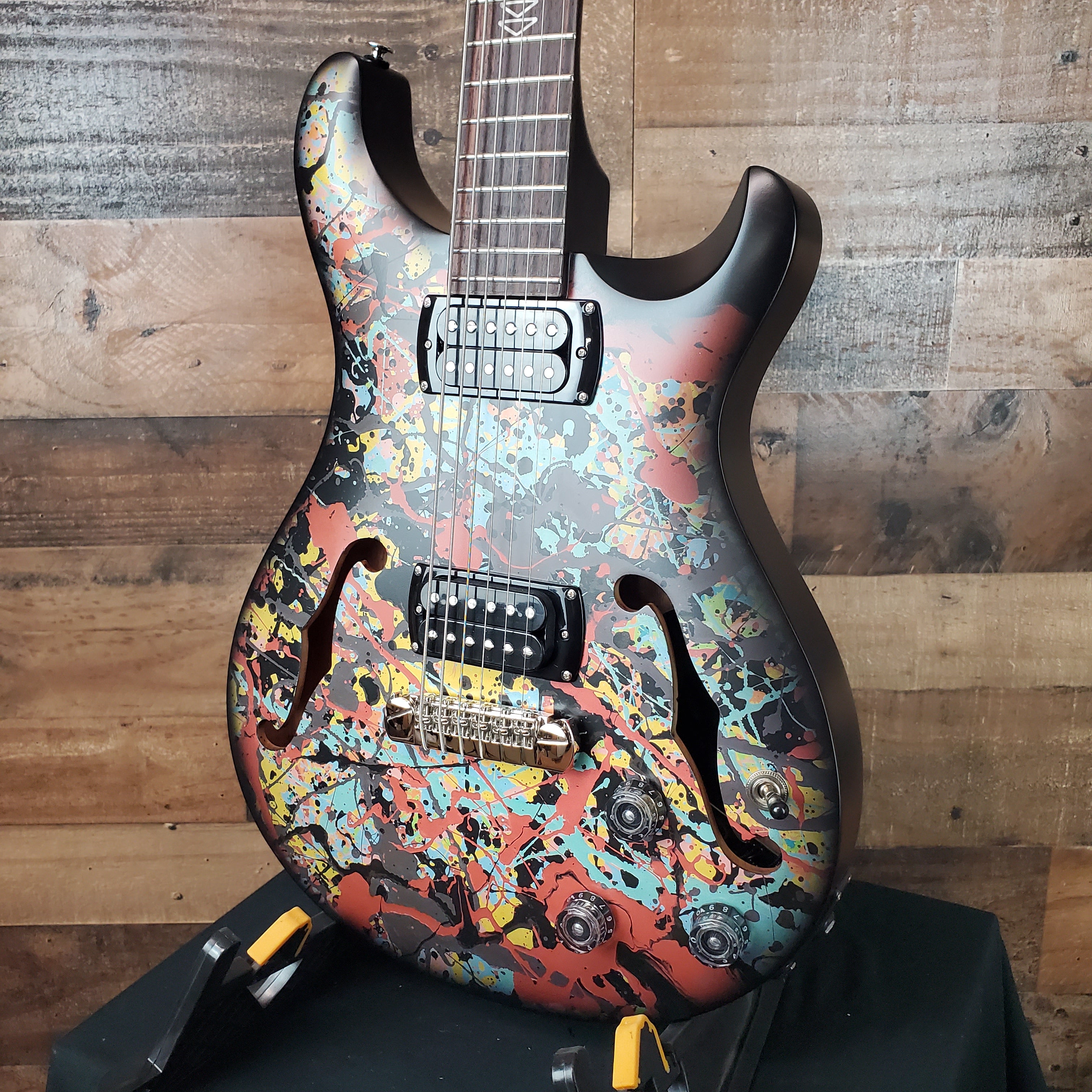 PRS SE Ed Sheeran Hollowbody I Piezo Baritone, Cosmic Splash, Gig Bag, Free PLEK! 630