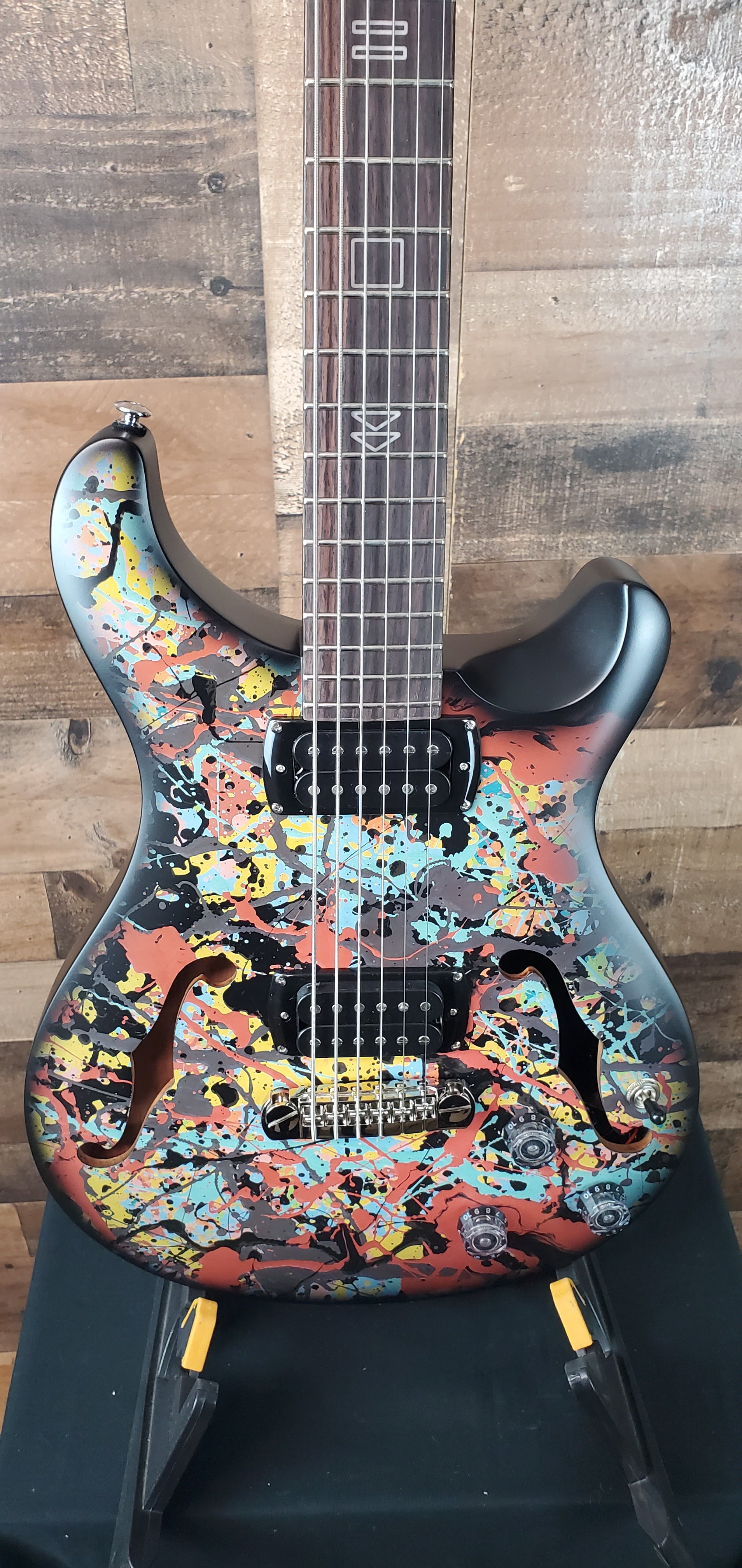 PRS SE Ed Sheeran Hollowbody I Piezo Baritone, Cosmic Splash, Gig Bag, Free PLEK! 630