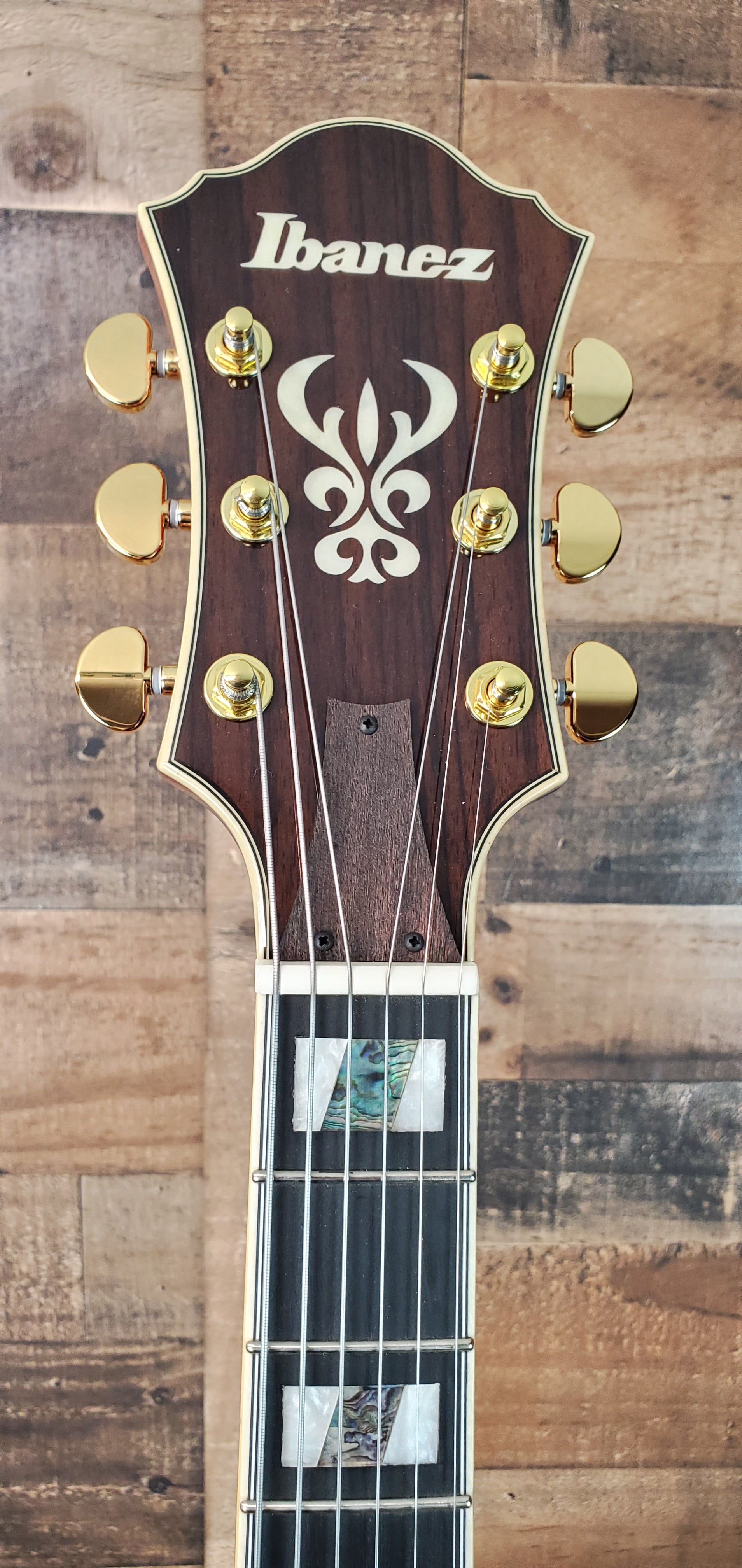 Ibanez Artstar AF115 Hollowbody Electric Guitar, Aged Whiskey Burst, Hard Case, 541