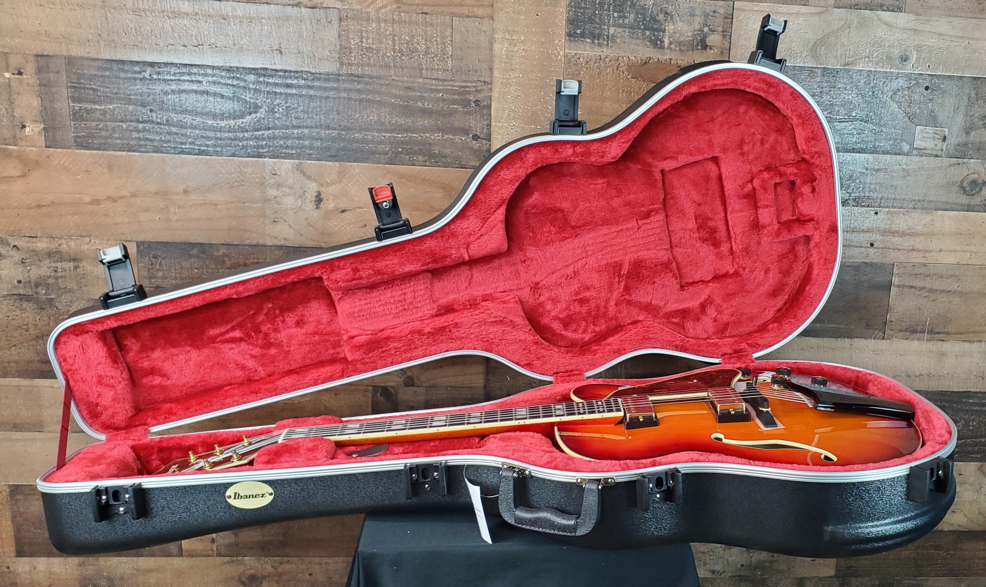 Ibanez Artstar AF115 Hollowbody Electric Guitar, Aged Whiskey Burst, Hard Case, 541