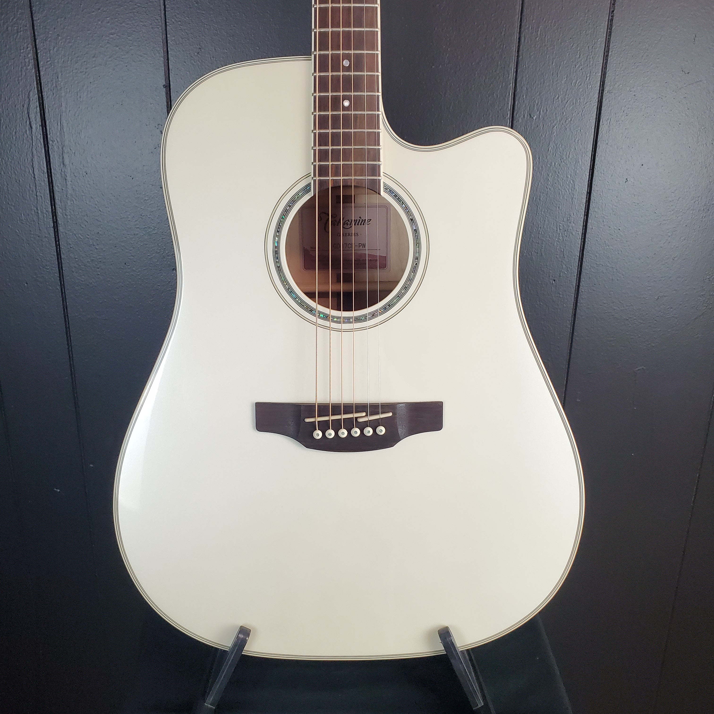 Takamine GD-37CE PW Pearl White
