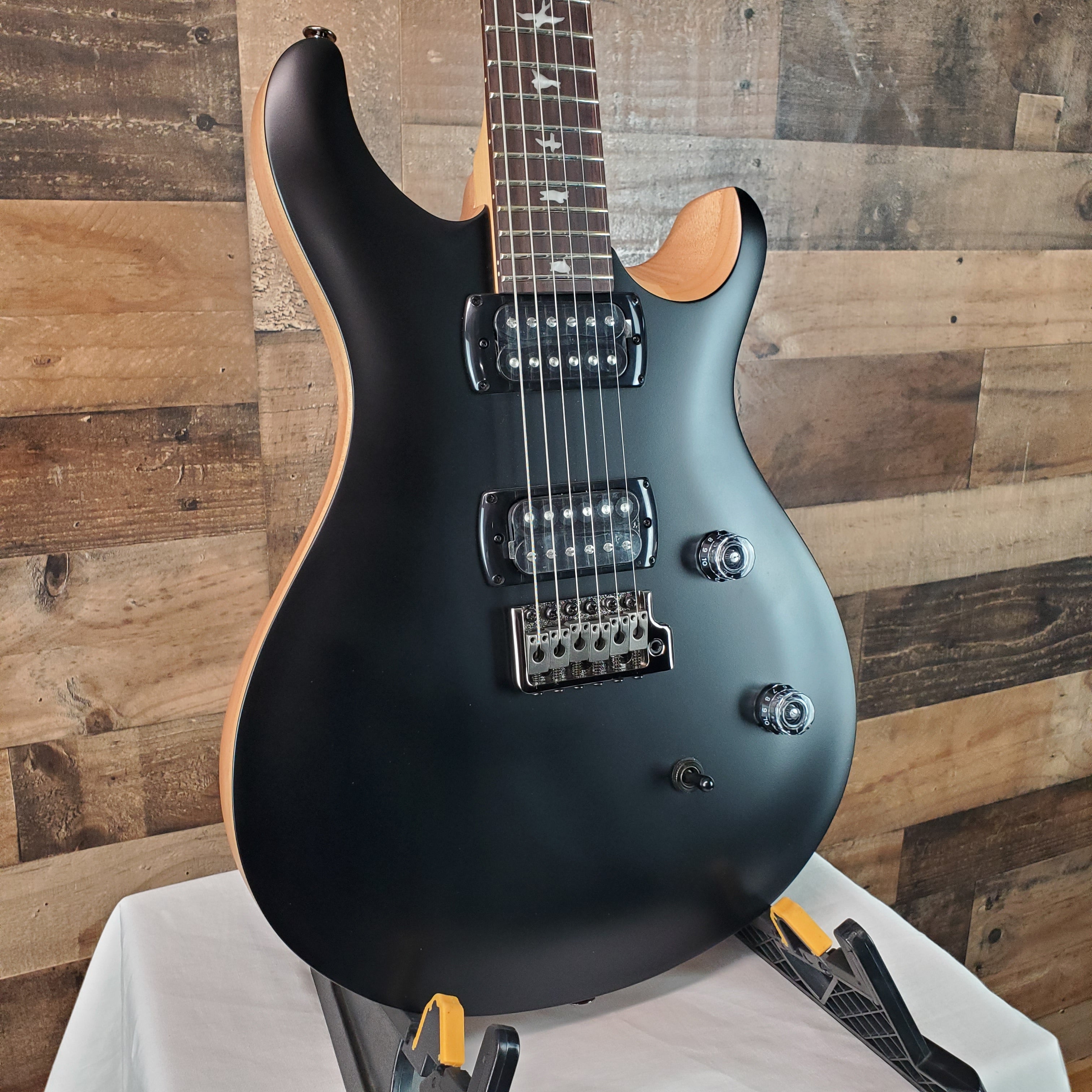 PRS SE CE 24 Satin - Flat Black Top, C&M Exclusive - Black