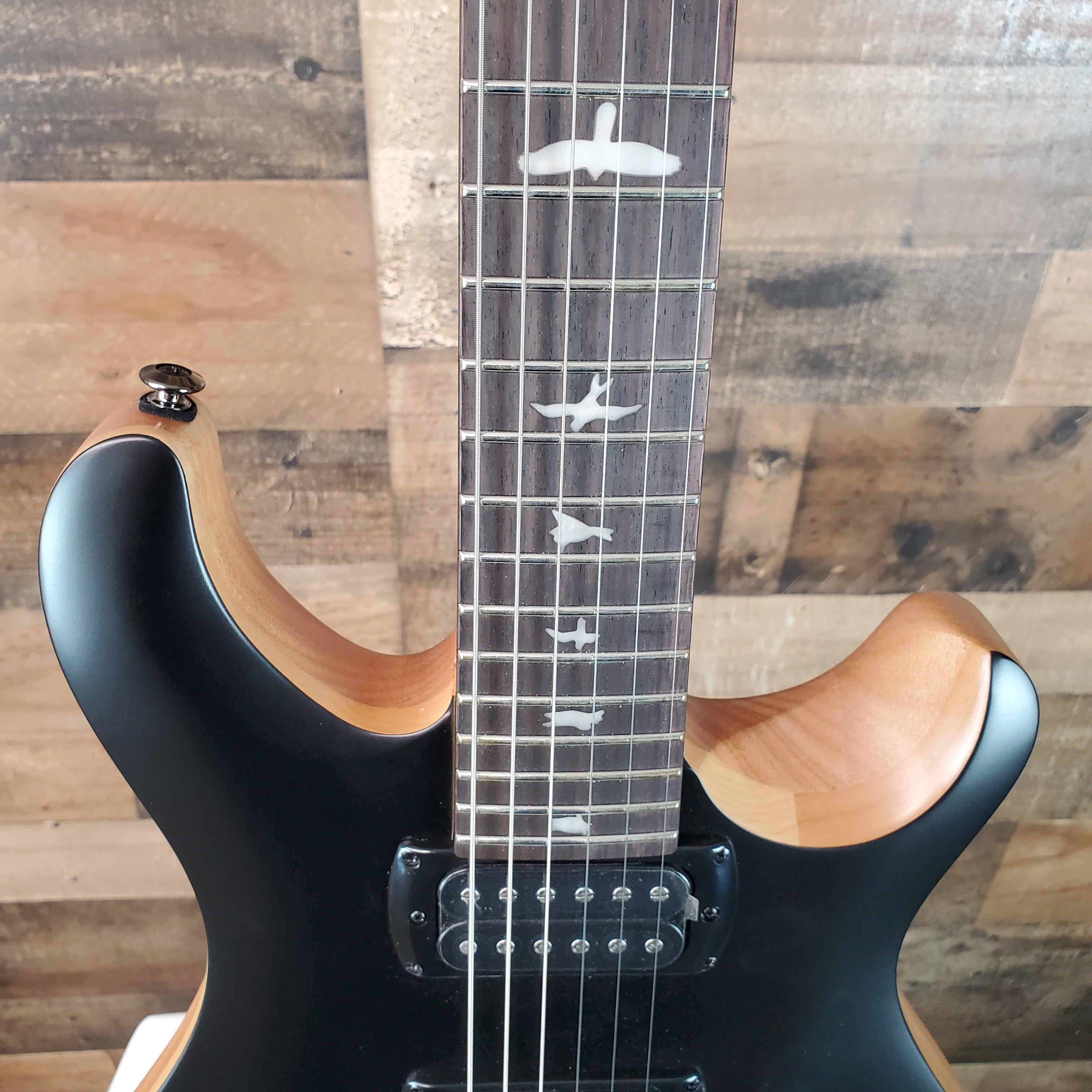 PRS SE CE 24 Satin - Flat Black Top, C&M Exclusive - Black
