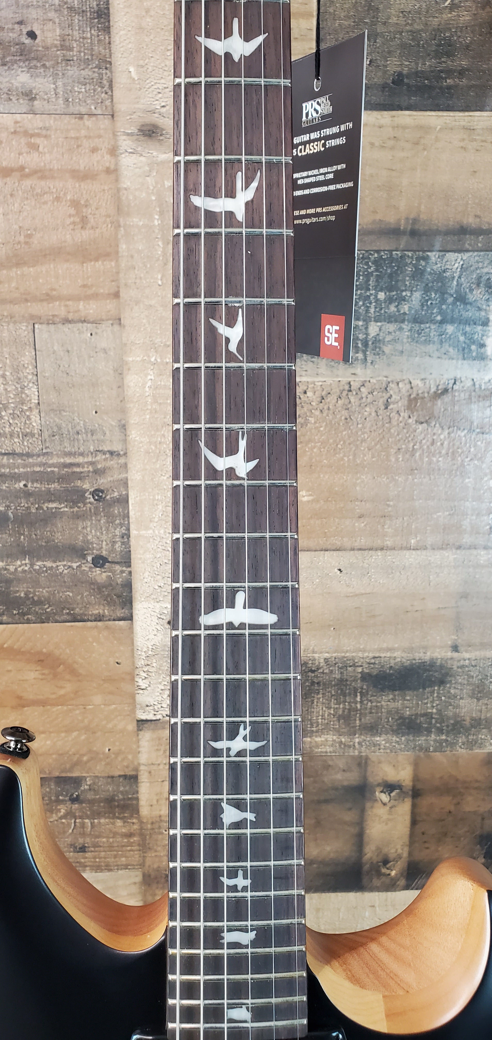 PRS SE CE 24 Satin - Flat Black Top, C&M Exclusive - Black