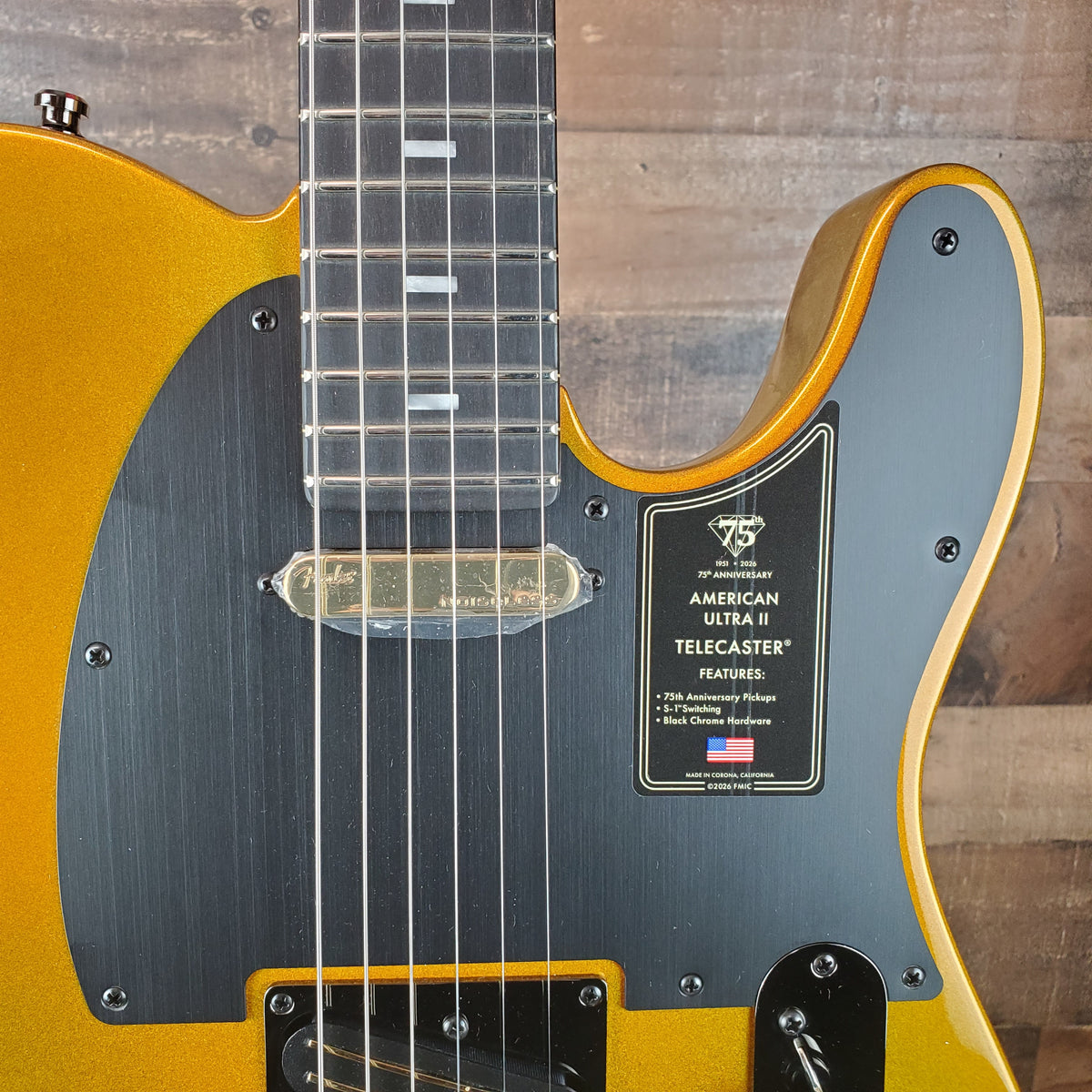 Fender 75th Anniversary American Ultra II Telecaster - Liquid Gold
