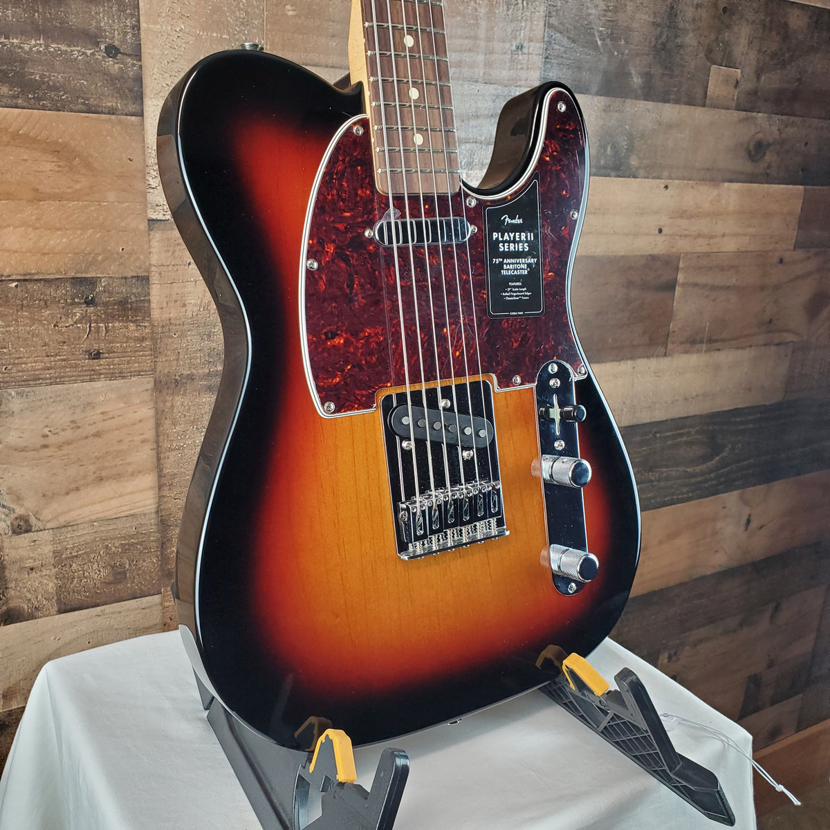 Fender 75th Anniversary Player II Baritone Telecaster 3-Color Sunburst