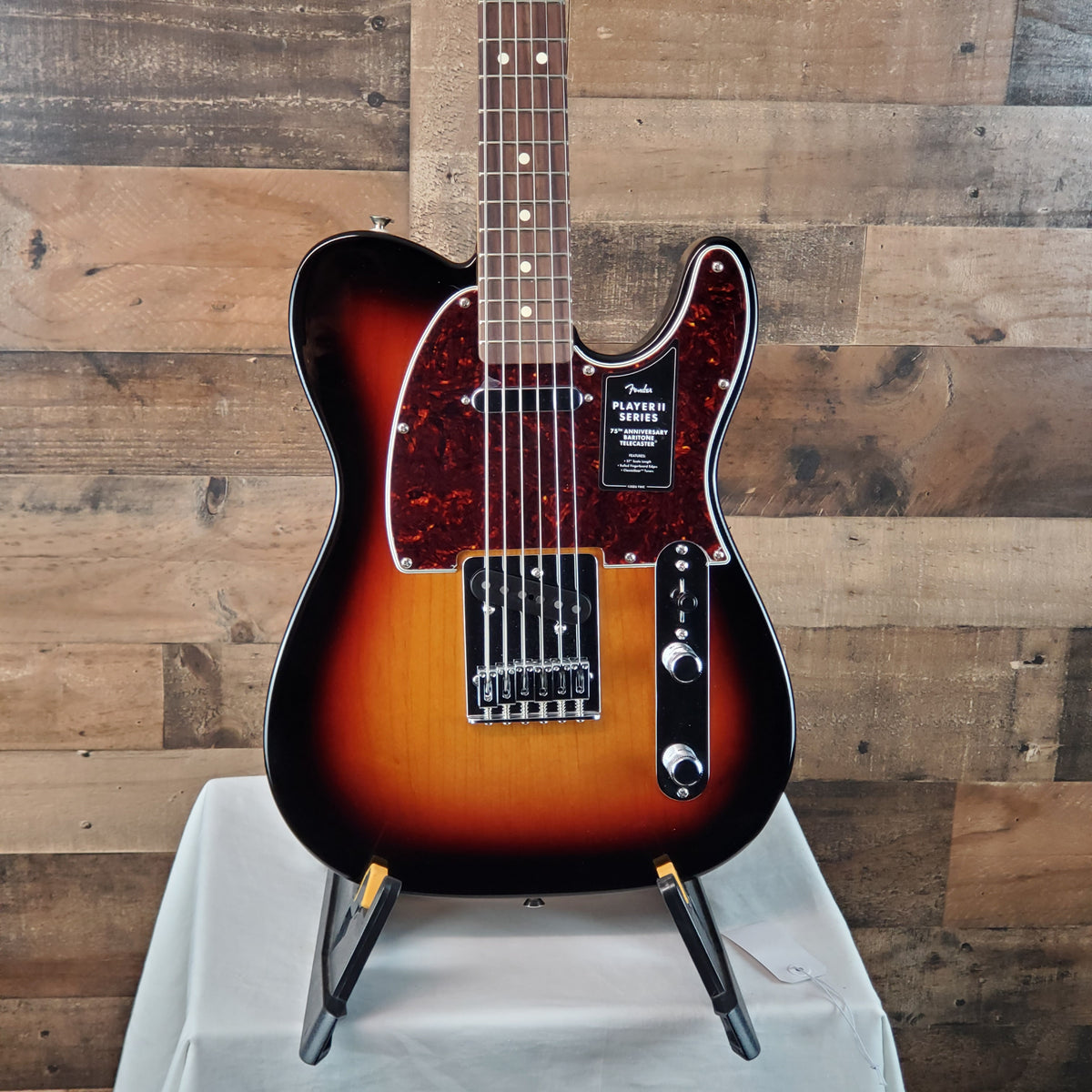 Fender 75th Anniversary Player II Baritone Telecaster 3-Color Sunburst