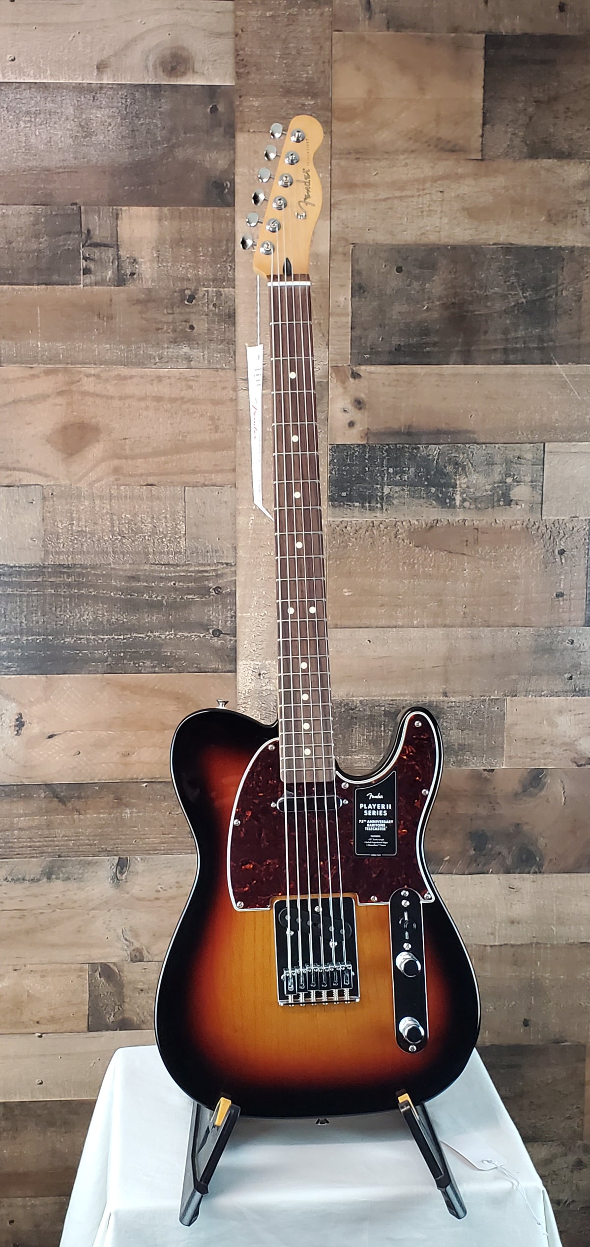 Fender 75th Anniversary Player II Baritone Telecaster 3-Color Sunburst