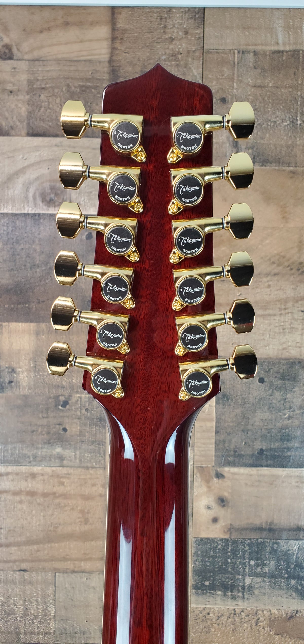 Takamine Left Handed JJ325SRC-12 John Jorgenson Signature Gloss Red