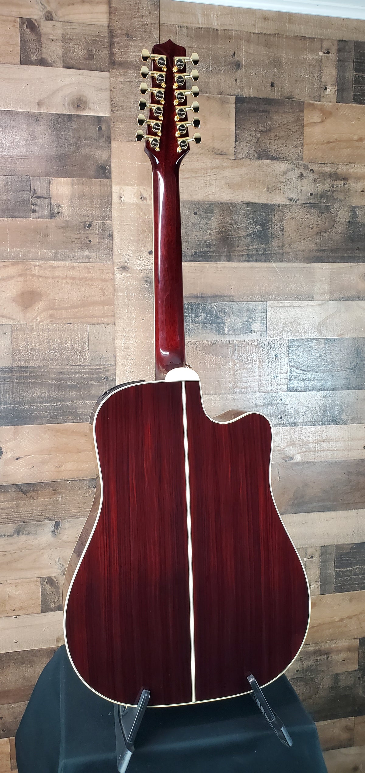 Takamine Left Handed JJ325SRC-12 John Jorgenson Signature Gloss Red