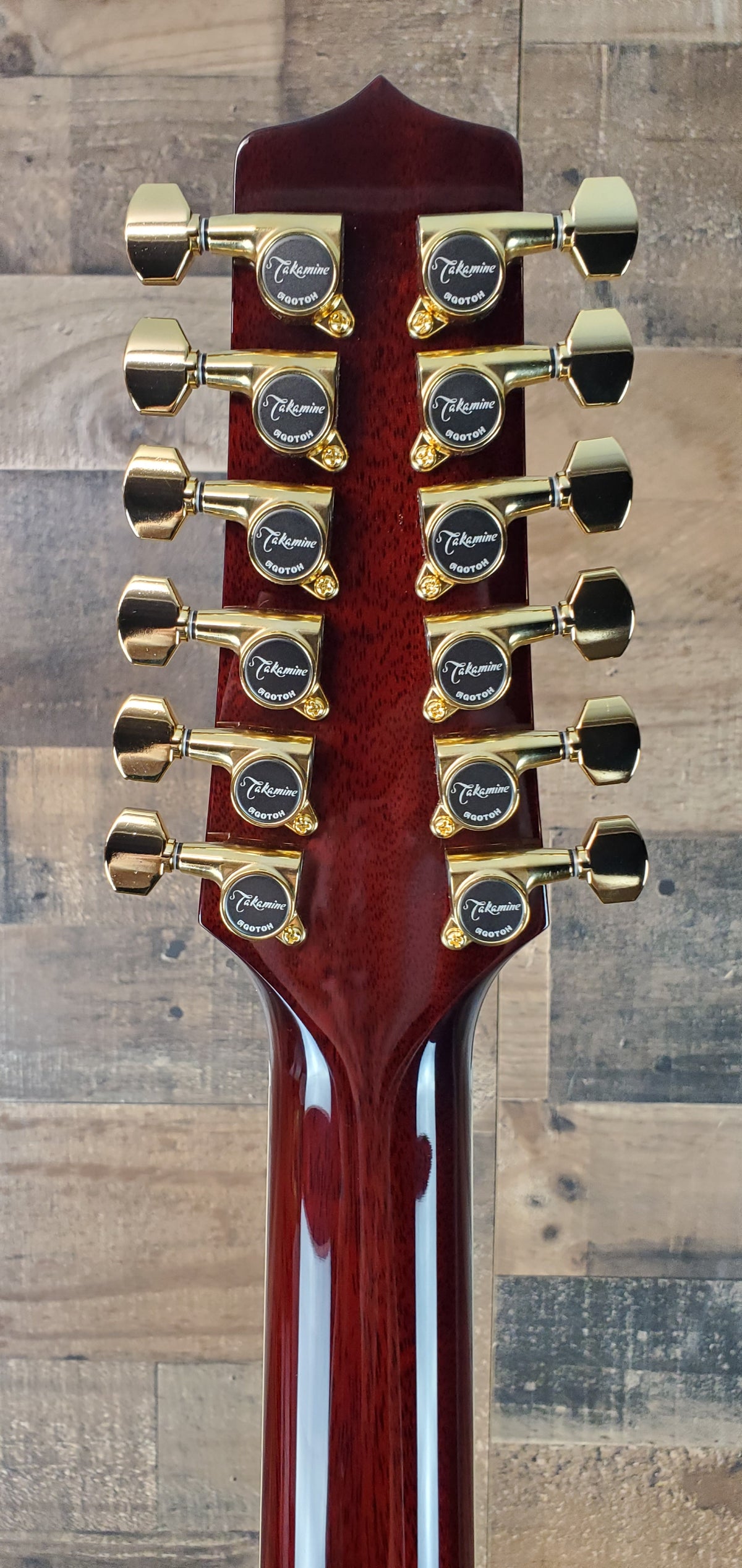 Takamine JJ325SRC-12 John Jorgenson 12-string Left Handed Acoustic-electric Guitar - Gloss Red