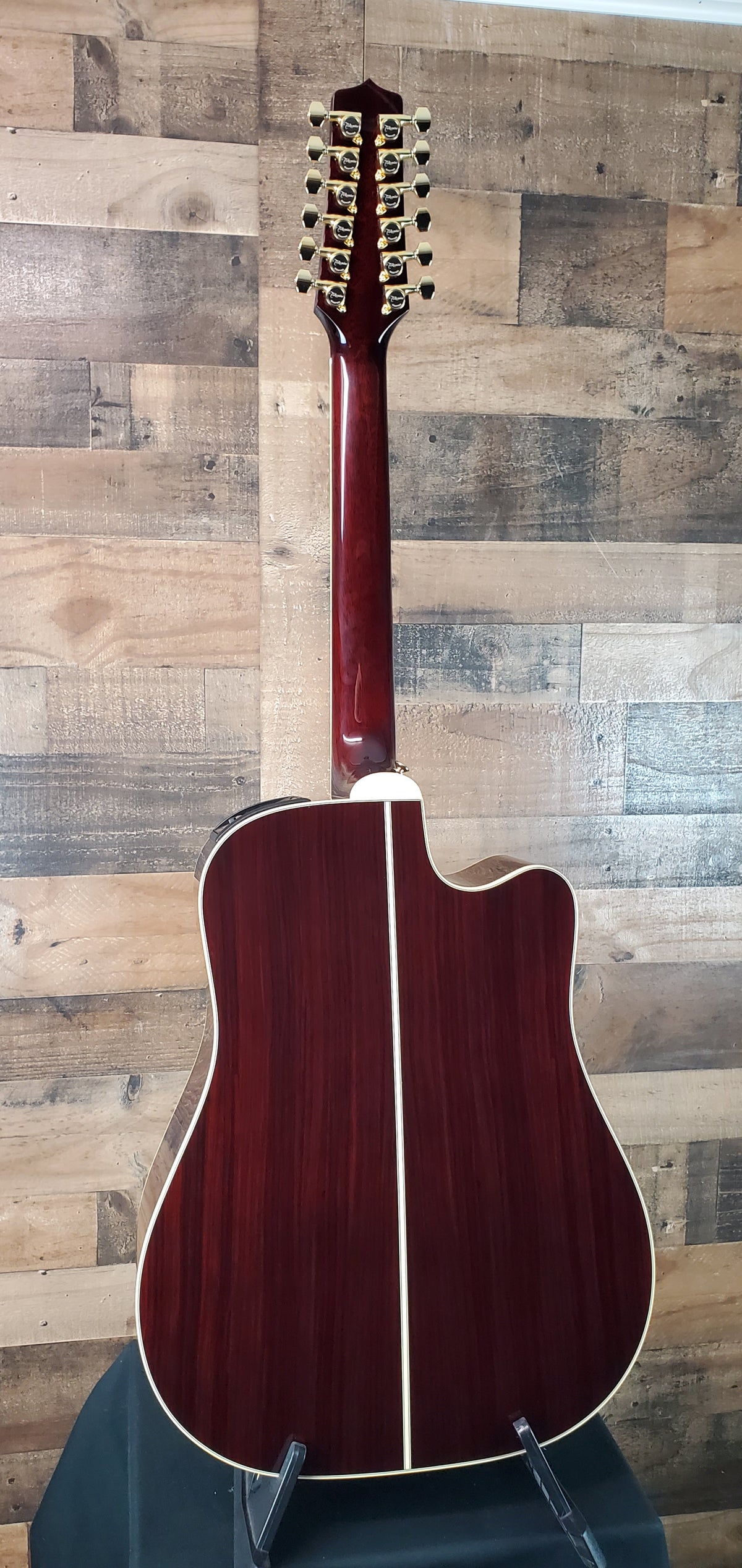 Takamine JJ325SRC-12 John Jorgenson 12-string Left Handed Acoustic-electric Guitar - Gloss Red