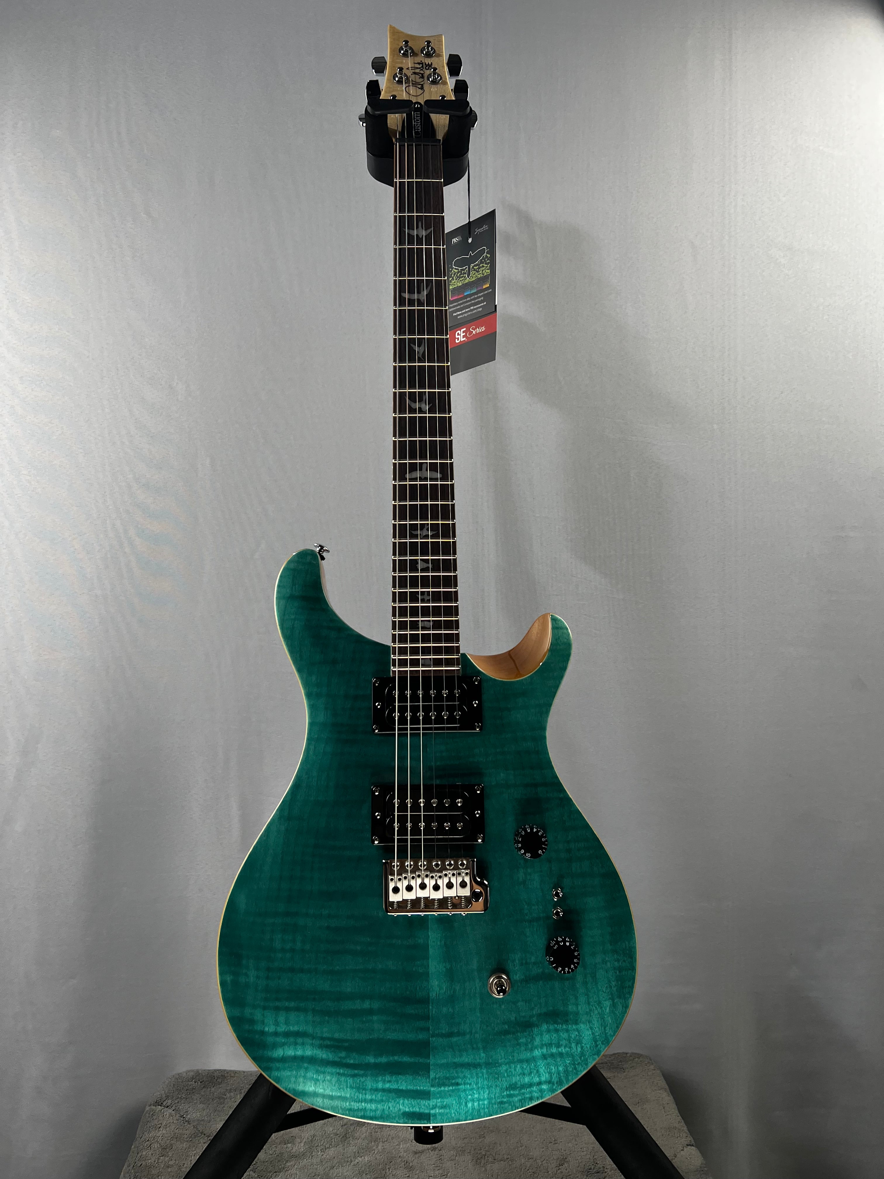 PRS SE Custom 24-08 Electric Guitar - Turquoise #458 GET PLEK'D!