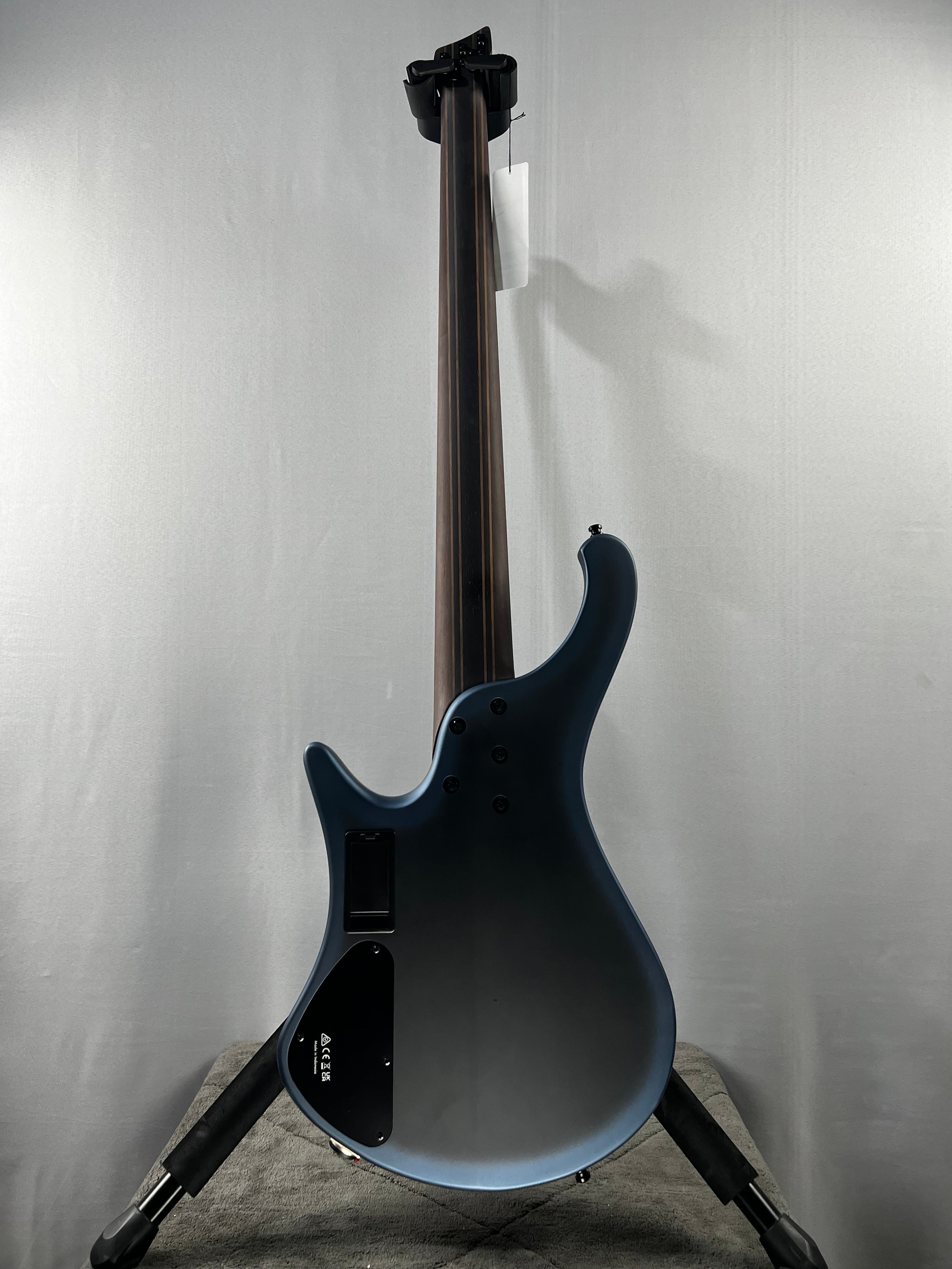 Bass Workshop EHB5MSBSP 5-string Multi-scale Bass Guitar - Midnight Arctic Ocean Matte #997