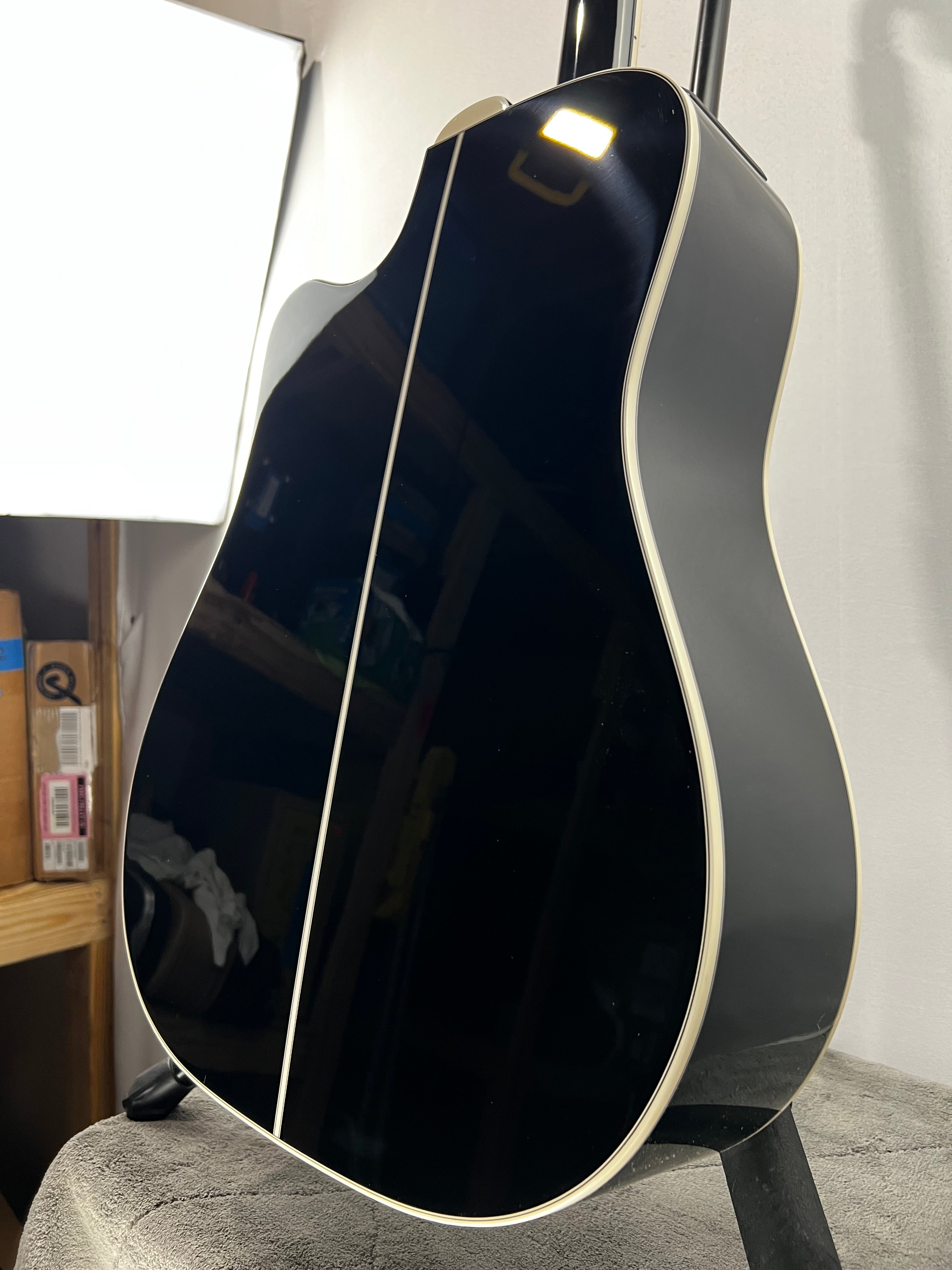 Takamine GD-38CE 12-string Acoustic-electric Guitar - Black #301