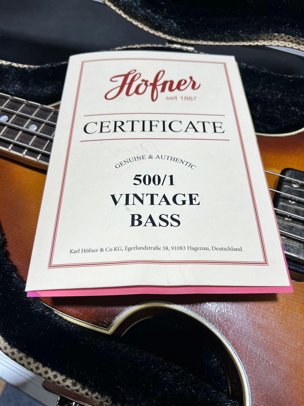 Hofner H500/1-64-0 2025 - Sunburst, Relic, With Hofner Case, 500/1 Vintage, 030