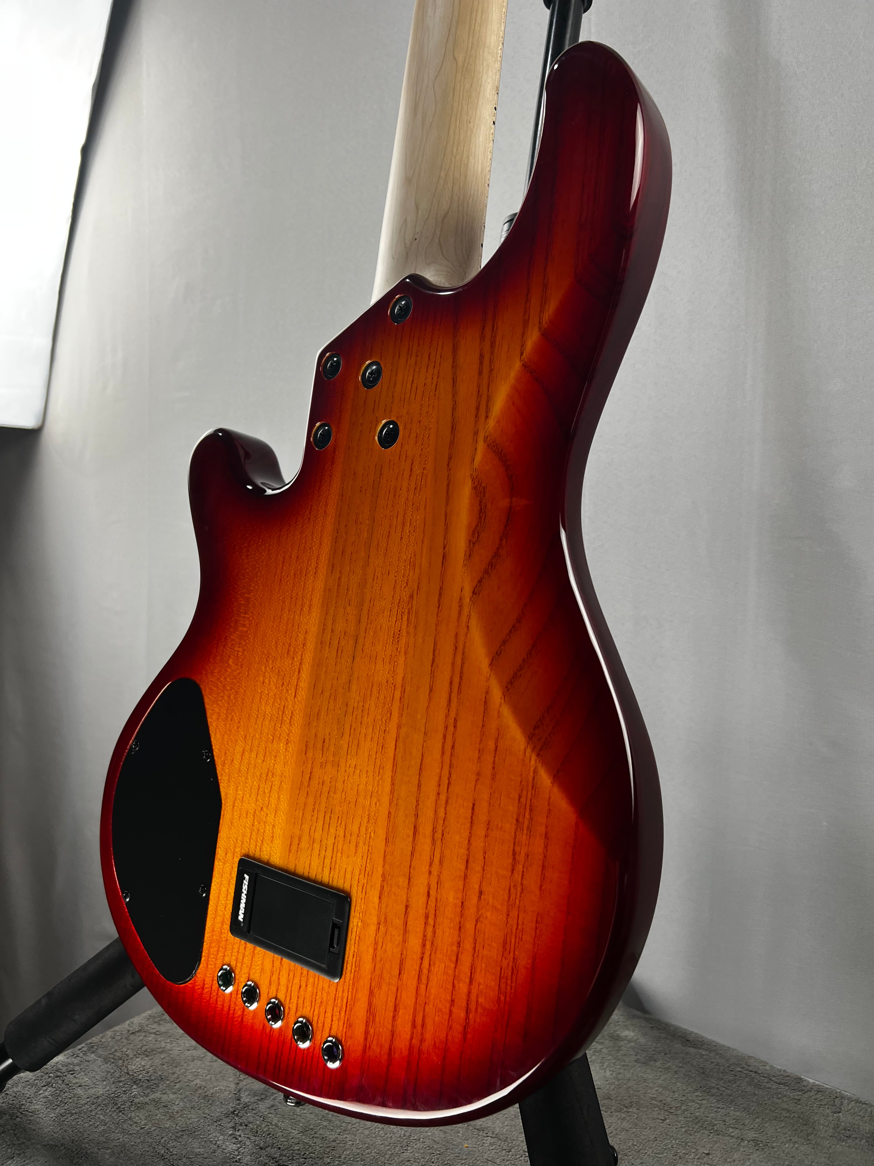 Skyline 55-02 Deluxe Bass Guitar - Honey Burst with Maple Fingerboard #937 GET PLEK'D!