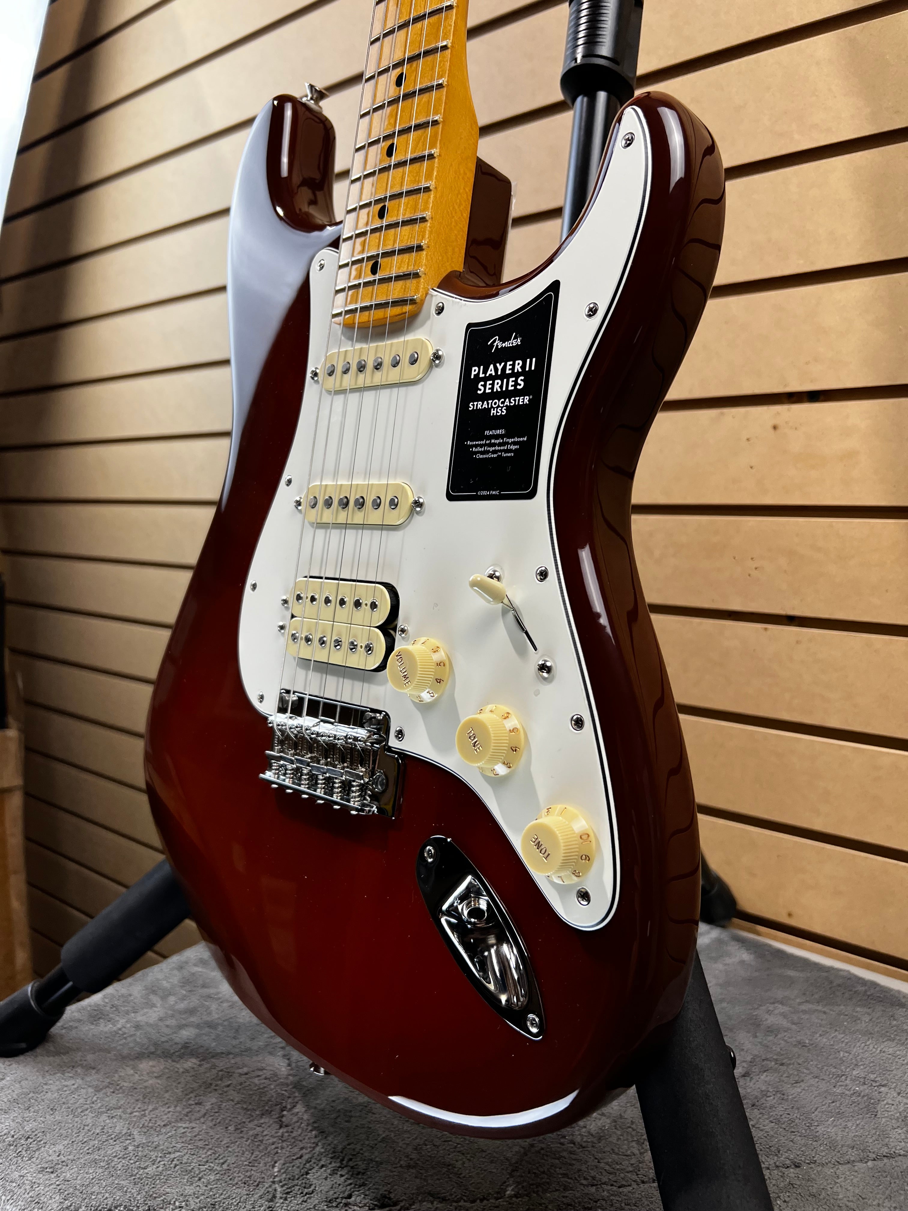 Player II Stratocaster HSS Electric Guitar - Transparent Mocha Burst #014