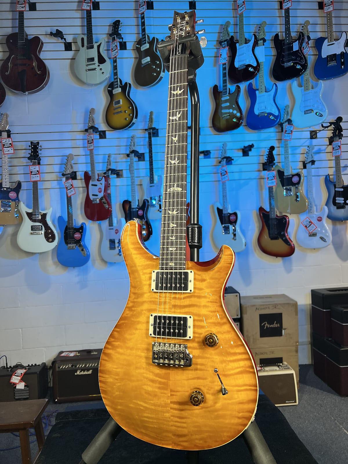 "Used" PRS Custom 24 2023 - McCarty Sunburst. w/ PRS Hard Case, Get Plek'd Free! 452