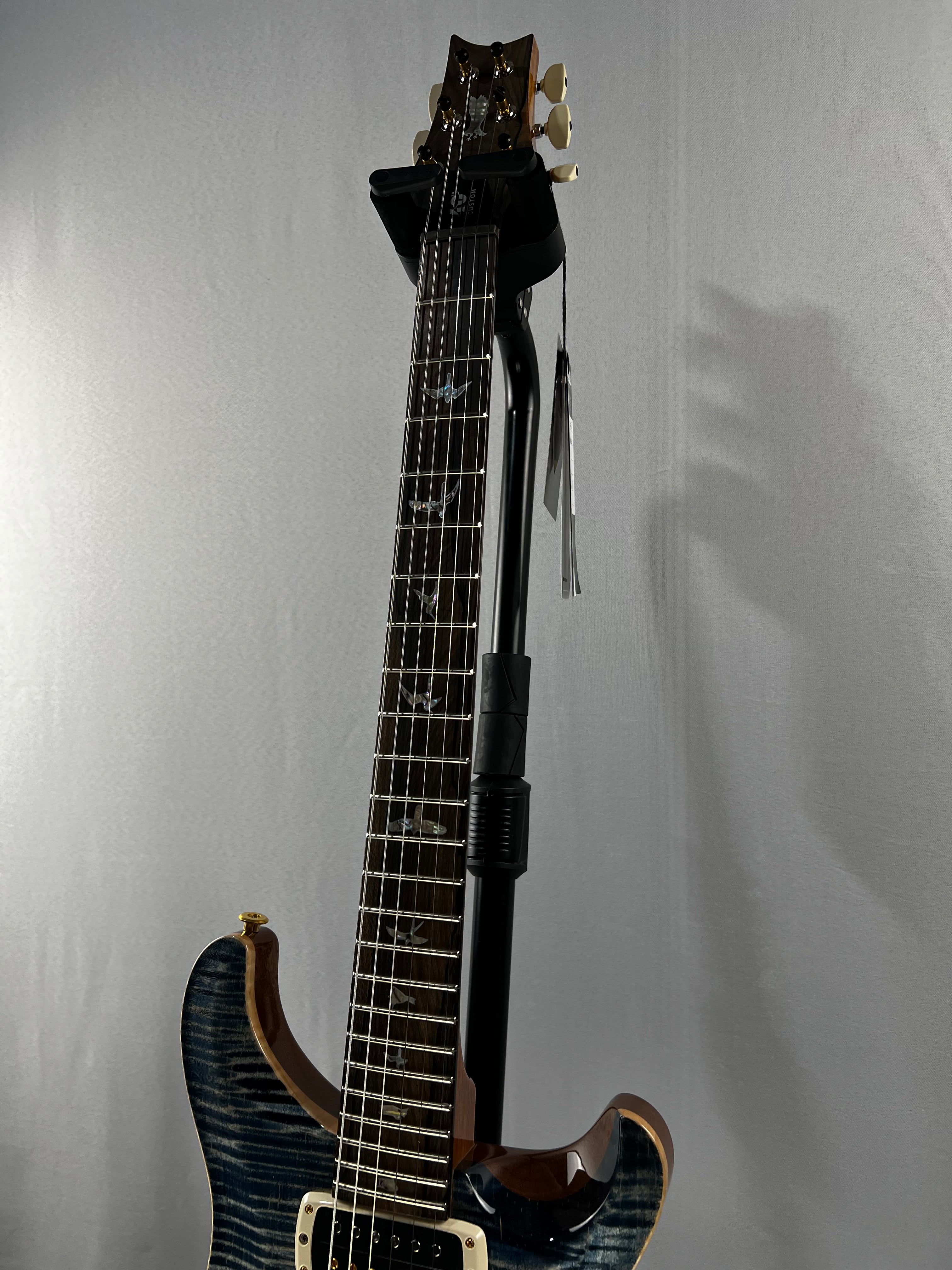 40th Anniversary Custom 24-08 Semi-Hollow Electric Guitar - Faded Whale Blue with Natural Back #817