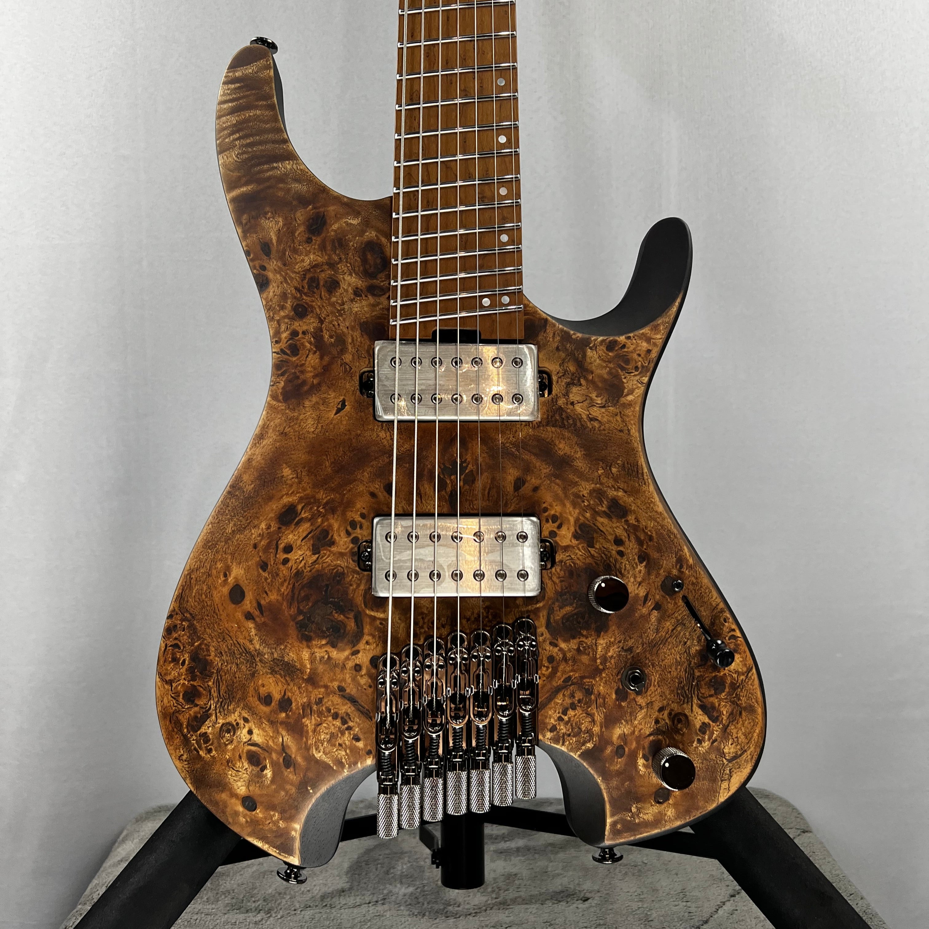 QX527PB 7-string Electric Guitar - Antique Brown Stain #144
