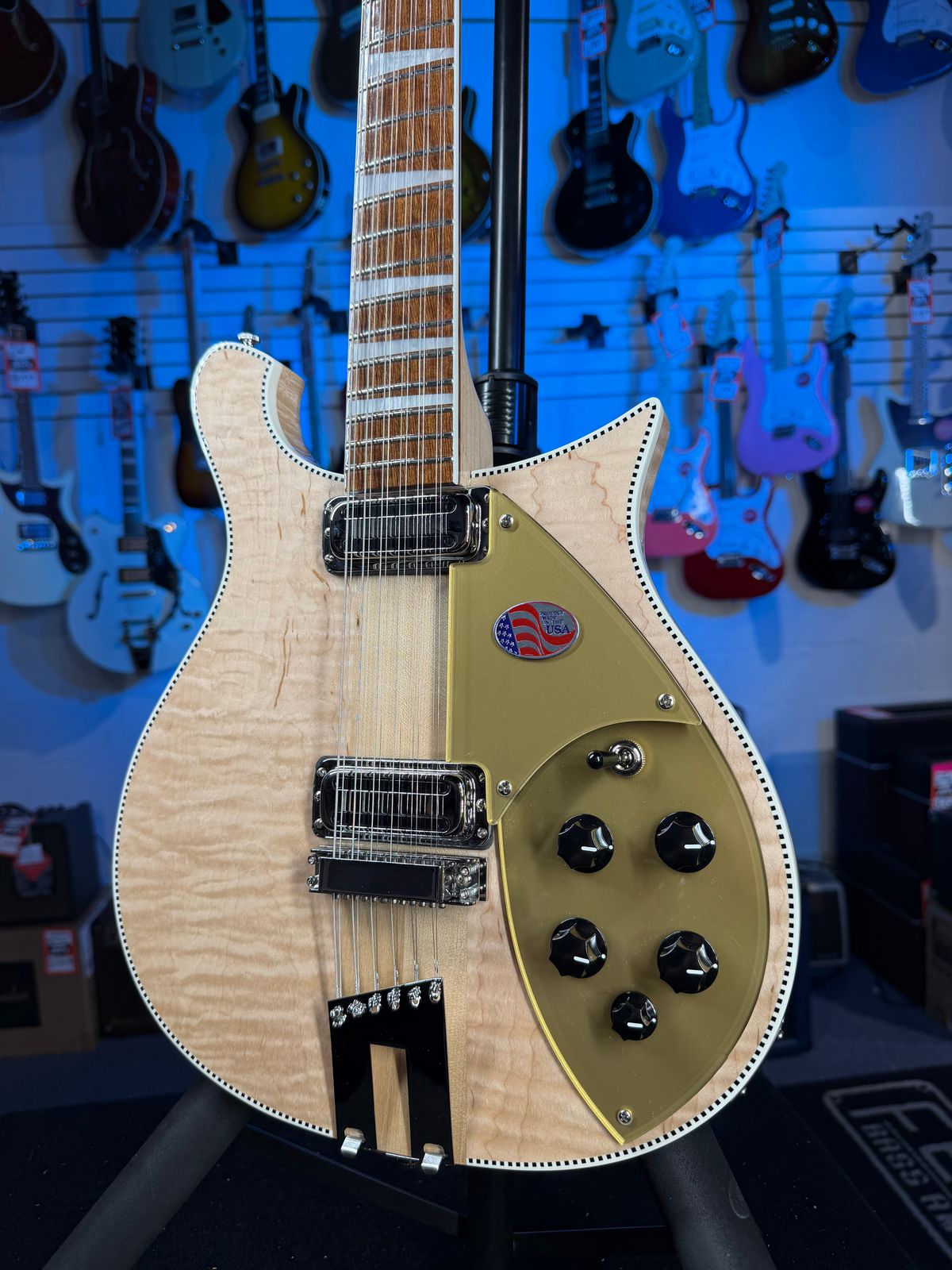 Rickenbacker 660/12 12-string Electric Guitar - Mapleglo, 2026 w Ric Case, Free Ship 773