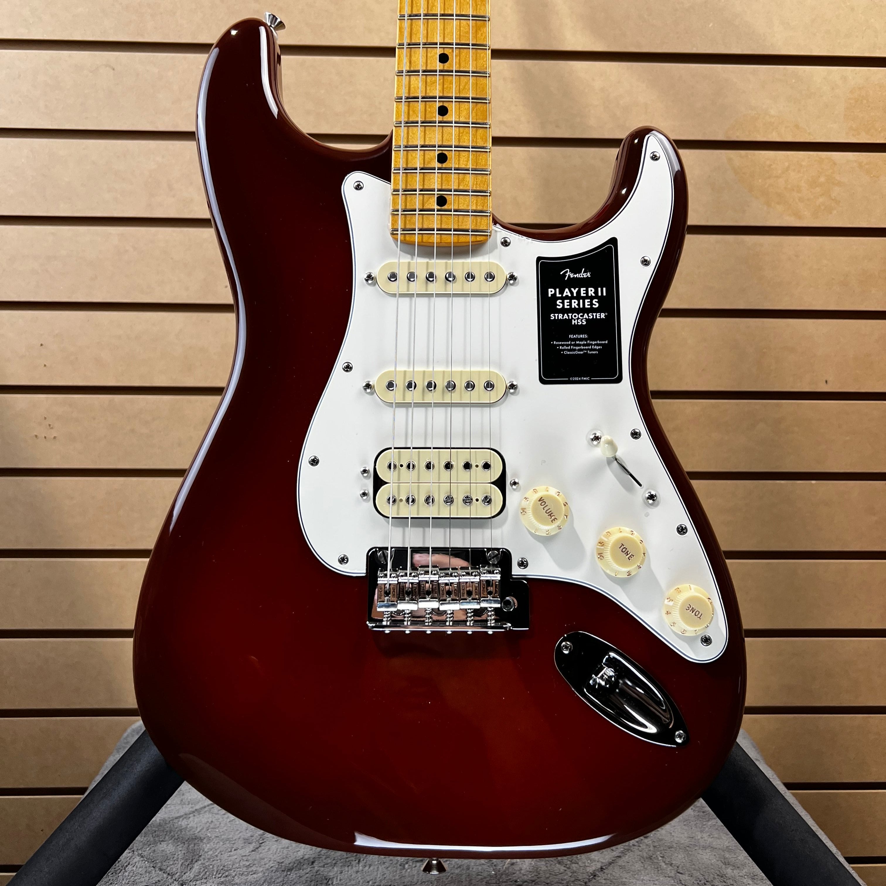 Player II Stratocaster HSS Electric Guitar - Transparent Mocha Burst #014