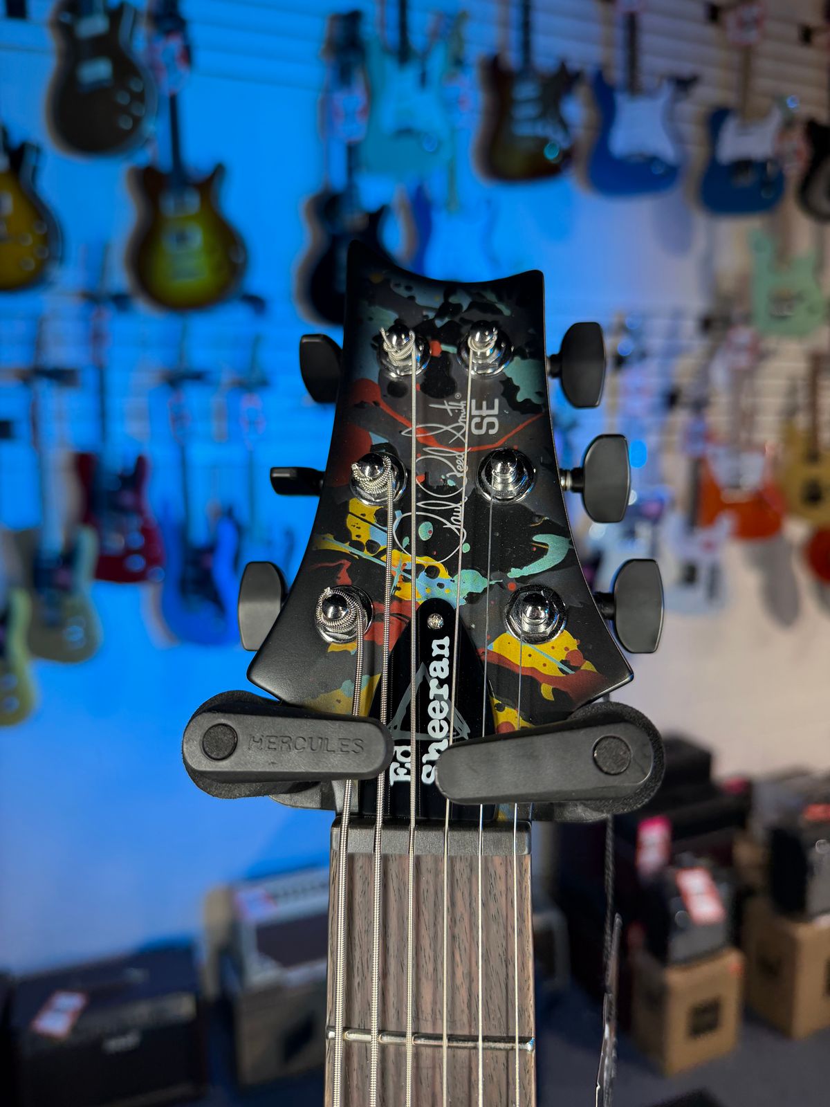 PRS SE Ed Sheeran Hollowbody I Piezo Baritone, Cosmic Splash, Gig Bag, Free PLEK! 753