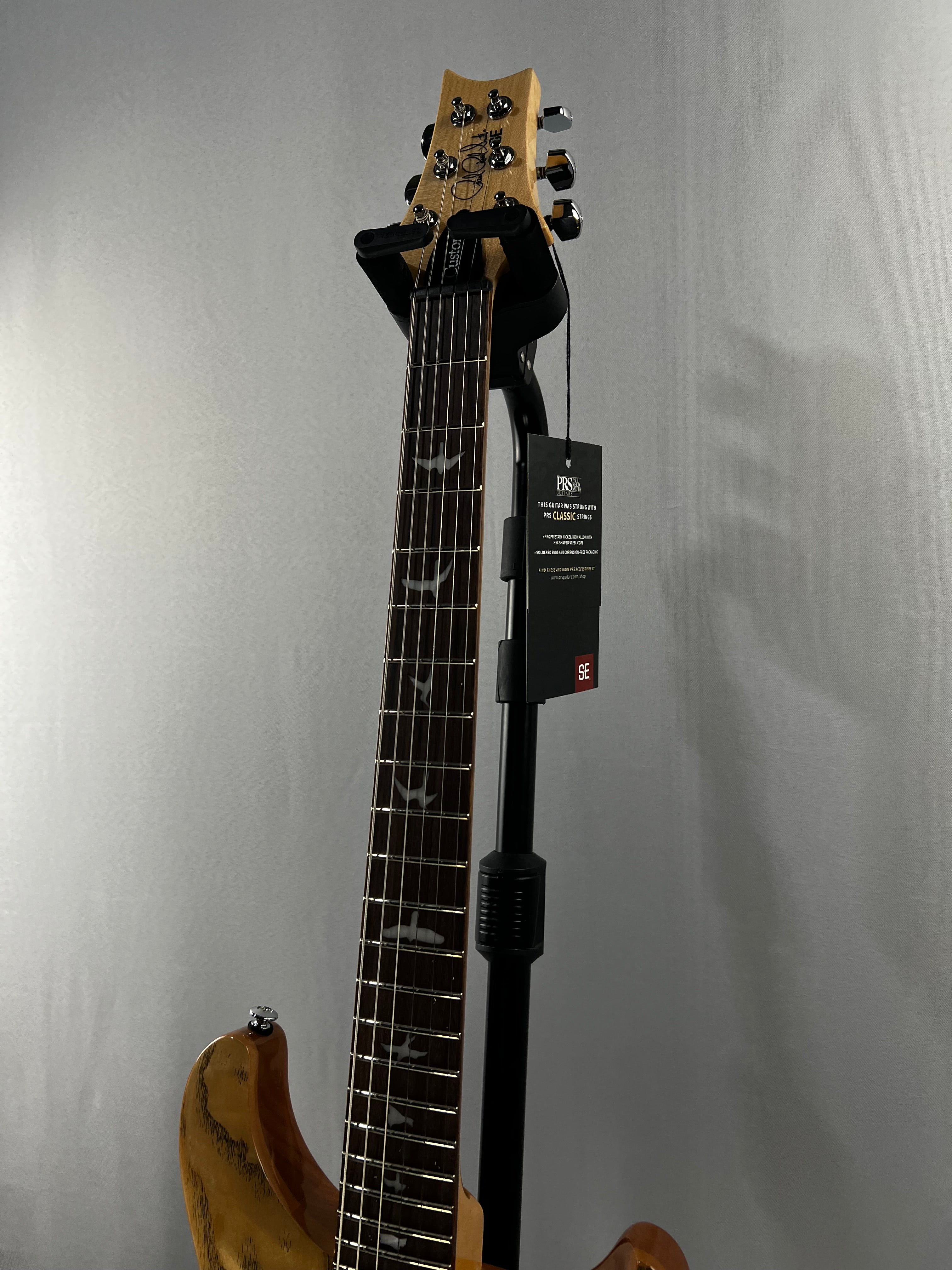 SE Custom 24 Exotic Electric Guitar - Natural #425 GET PLEK'D!