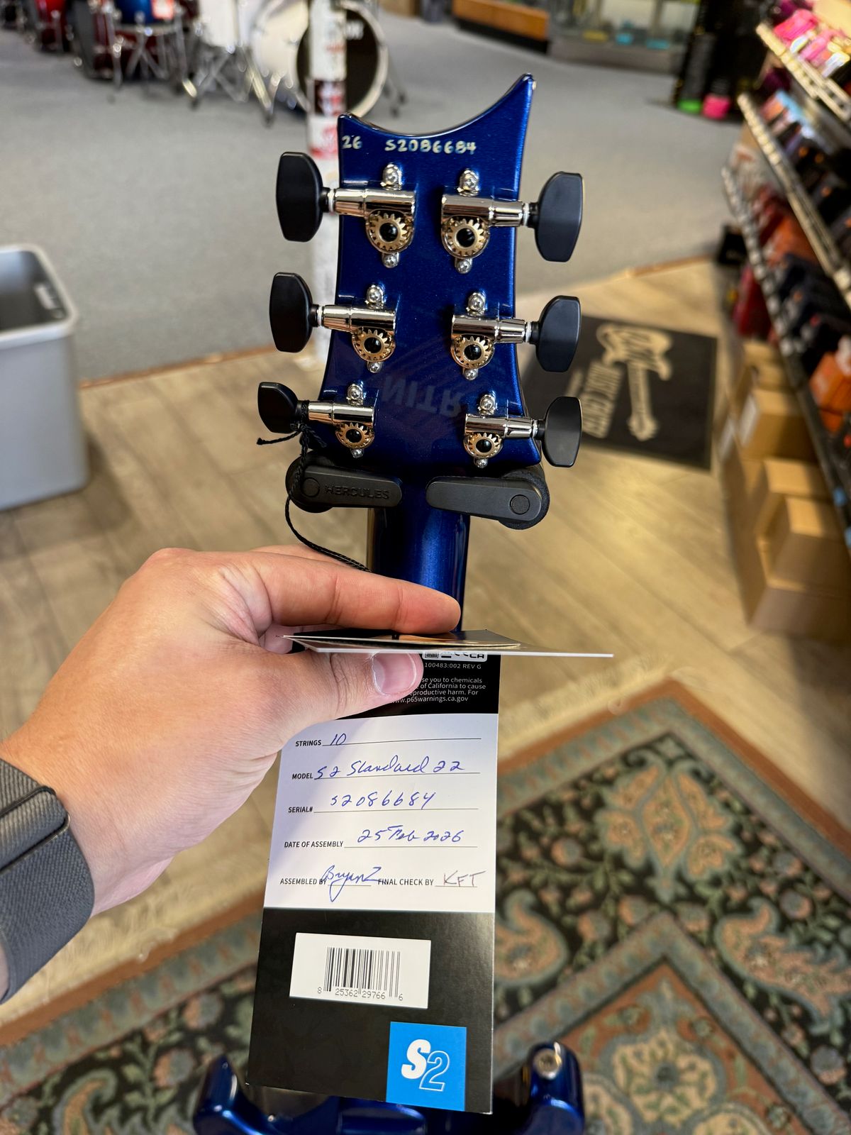PRS S2 Standard 22, Metallic Midnight #684